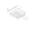 Maytag MDB7809AWW1 upper rack and track parts diagram