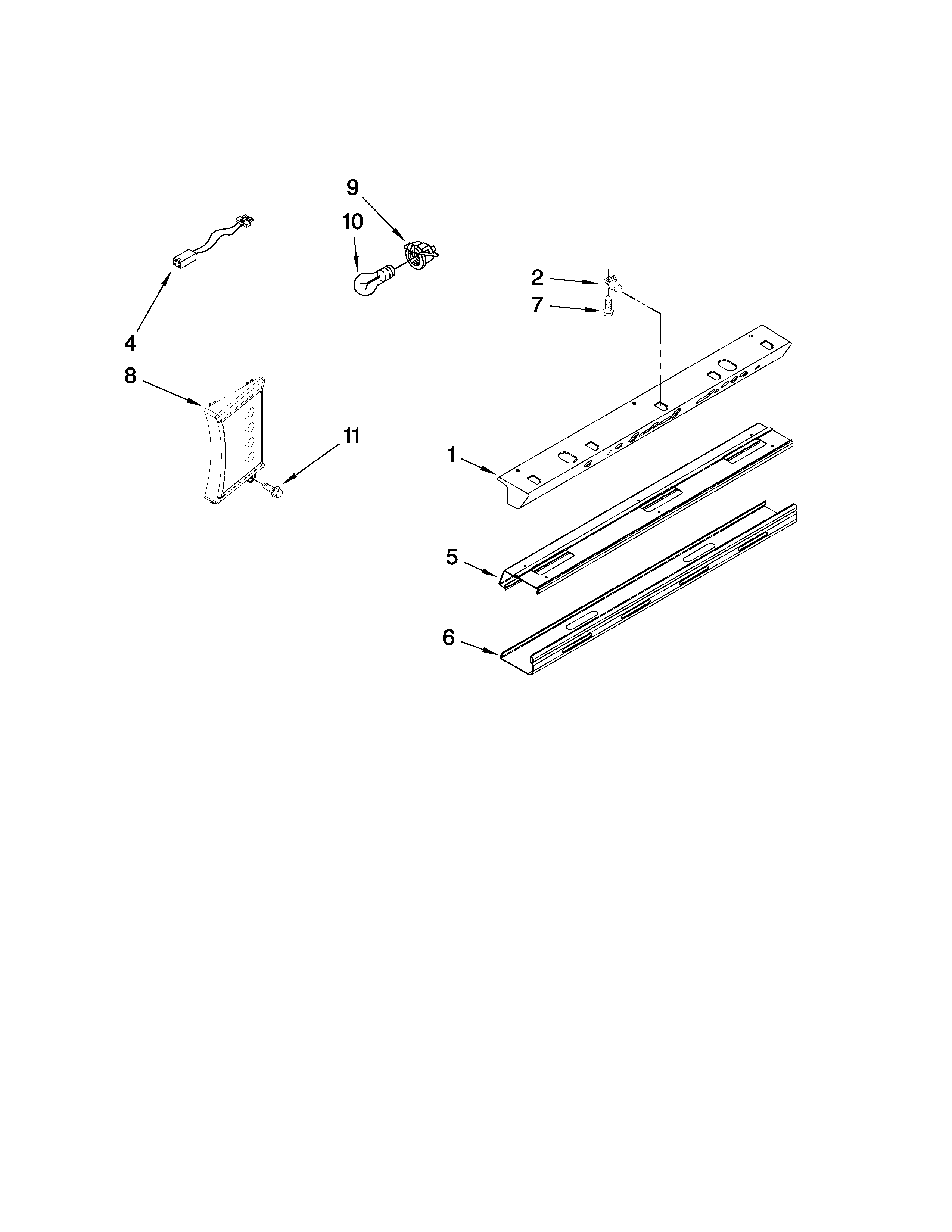Jenn-Air JS48CXDUDB00 control panel parts diagram