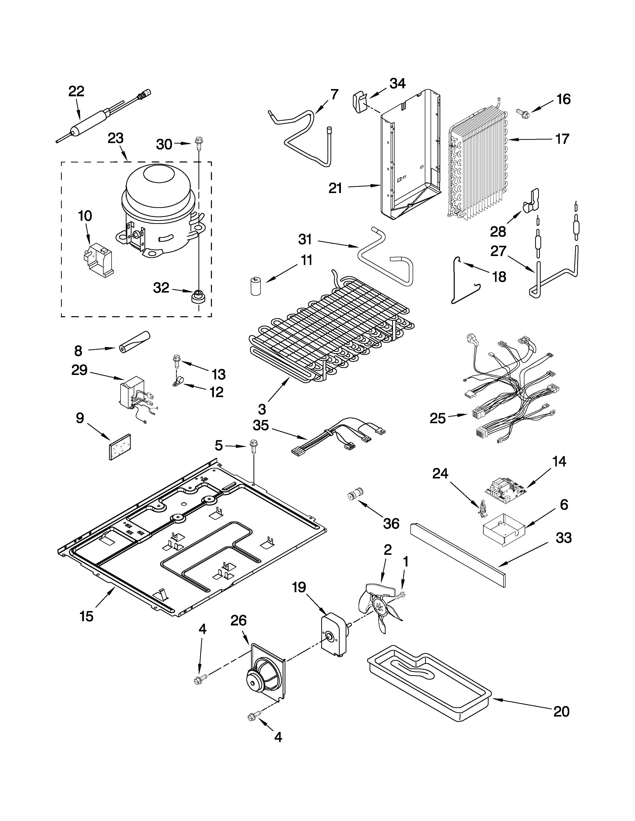 Jenn-Air JCB2582WEF00 unit parts diagram