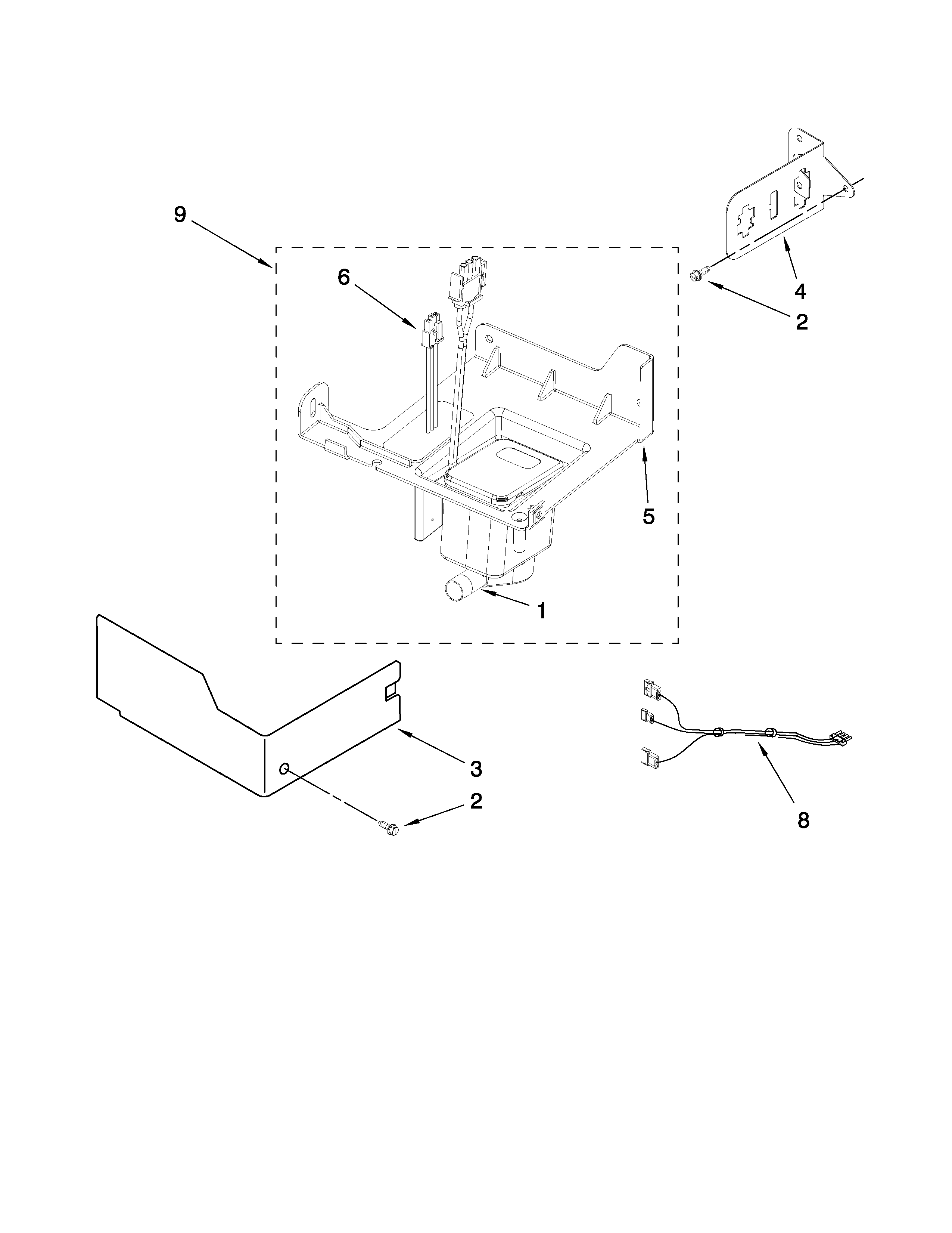 Jenn-Air JIM158XBCX3 pump parts diagram
