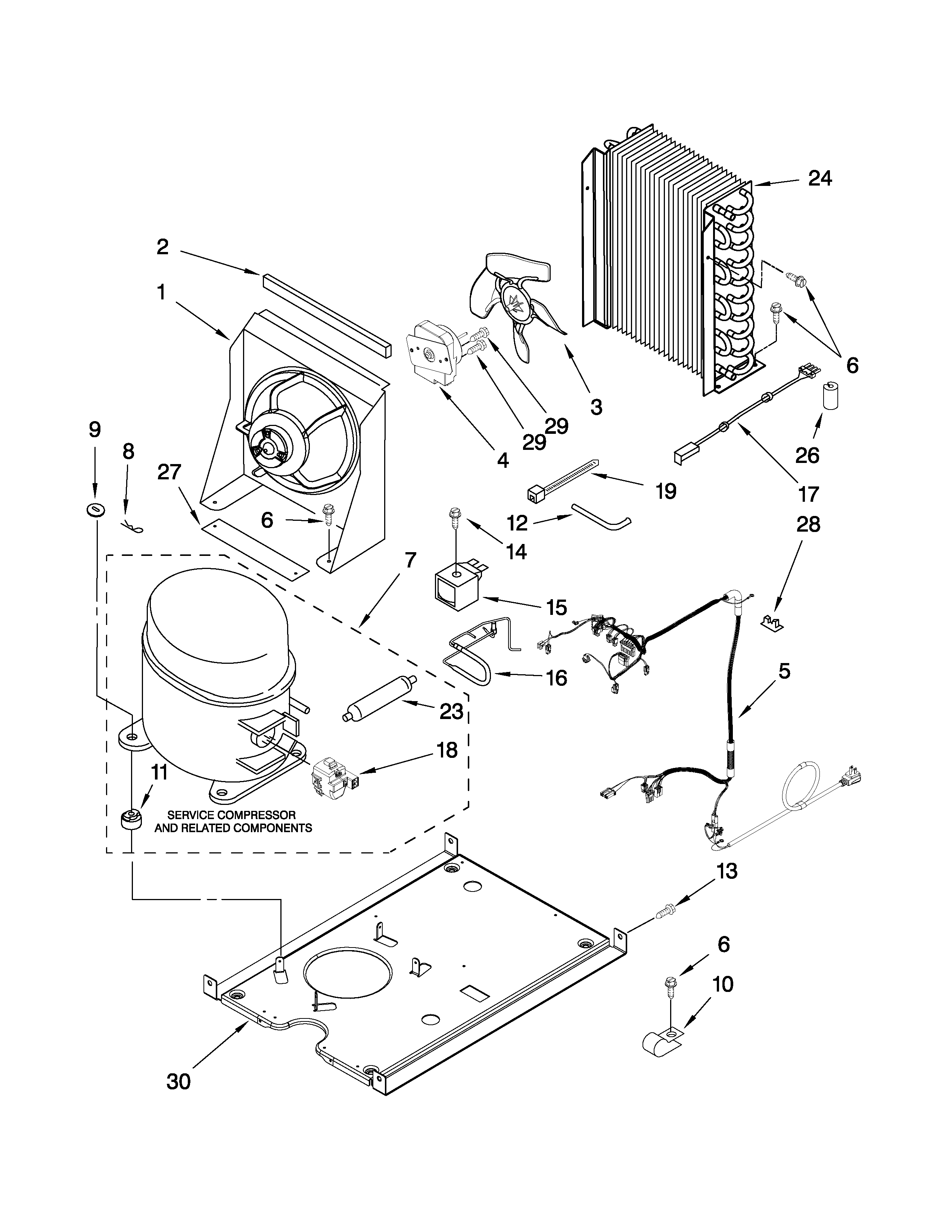 Jenn-Air JIM158XWRS1 unit parts diagram