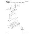 Whirlpool GU2300XTVB1 door and panel parts diagram