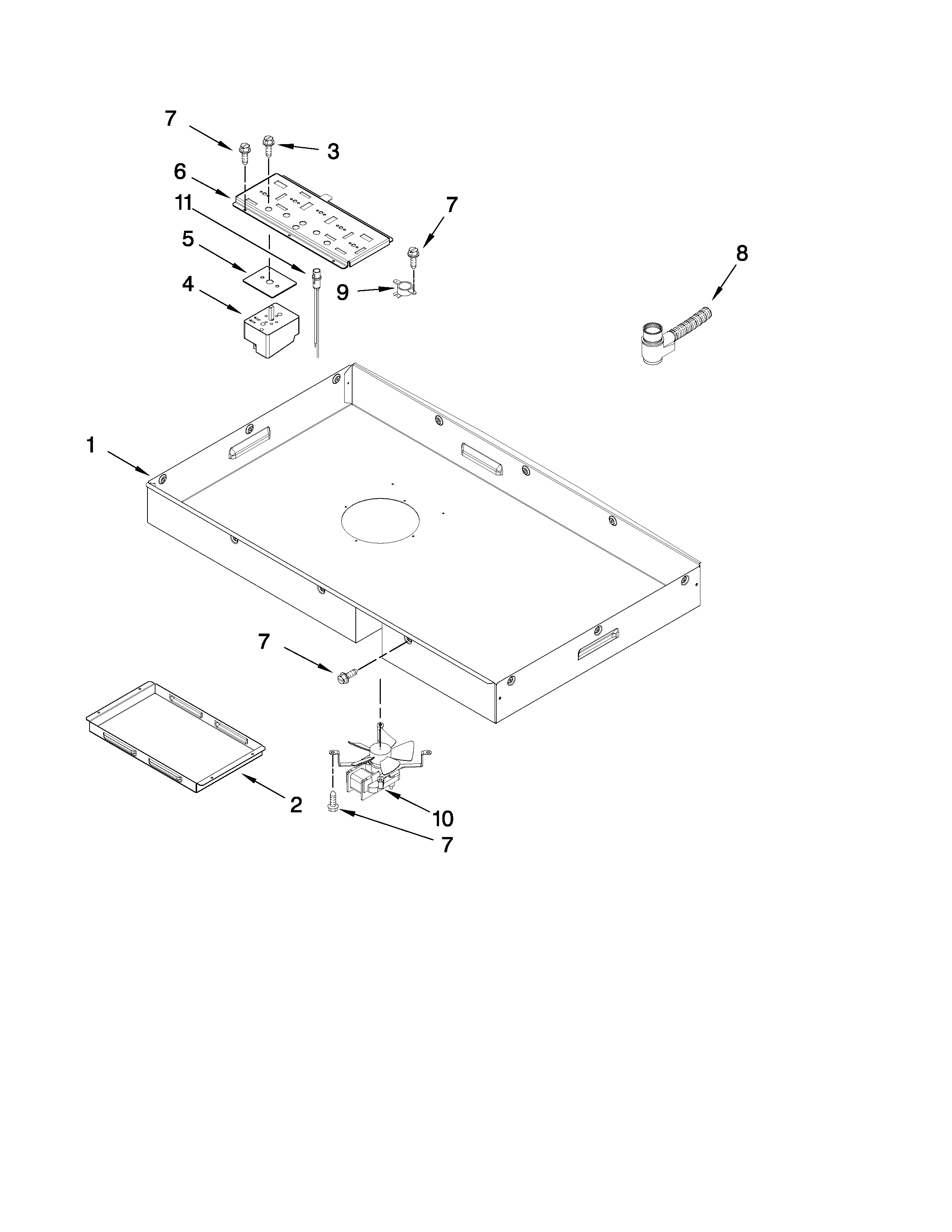 Jenn-Air JEC9536BDS12 burner box parts diagram