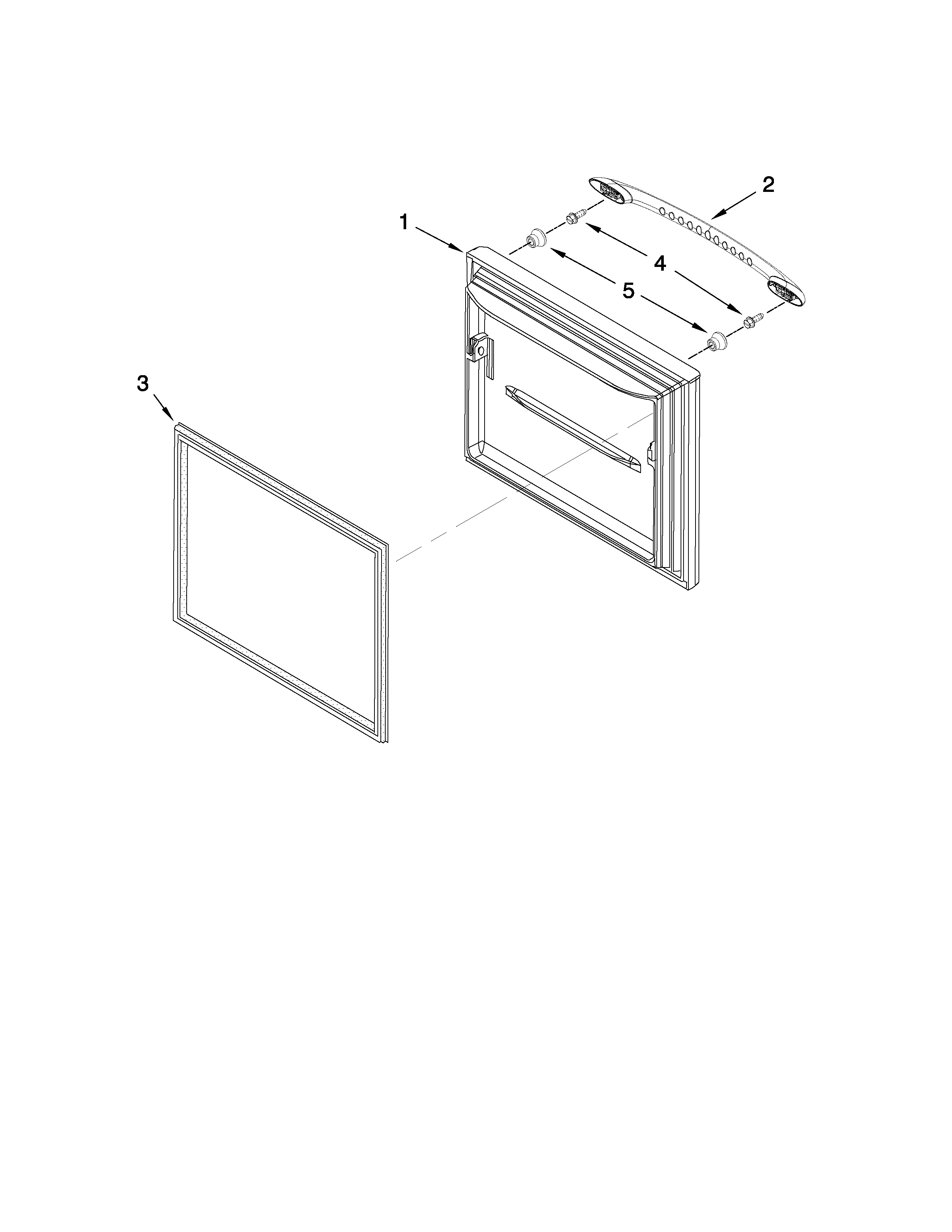 Maytag MBF1958WES2 freezer door parts diagram