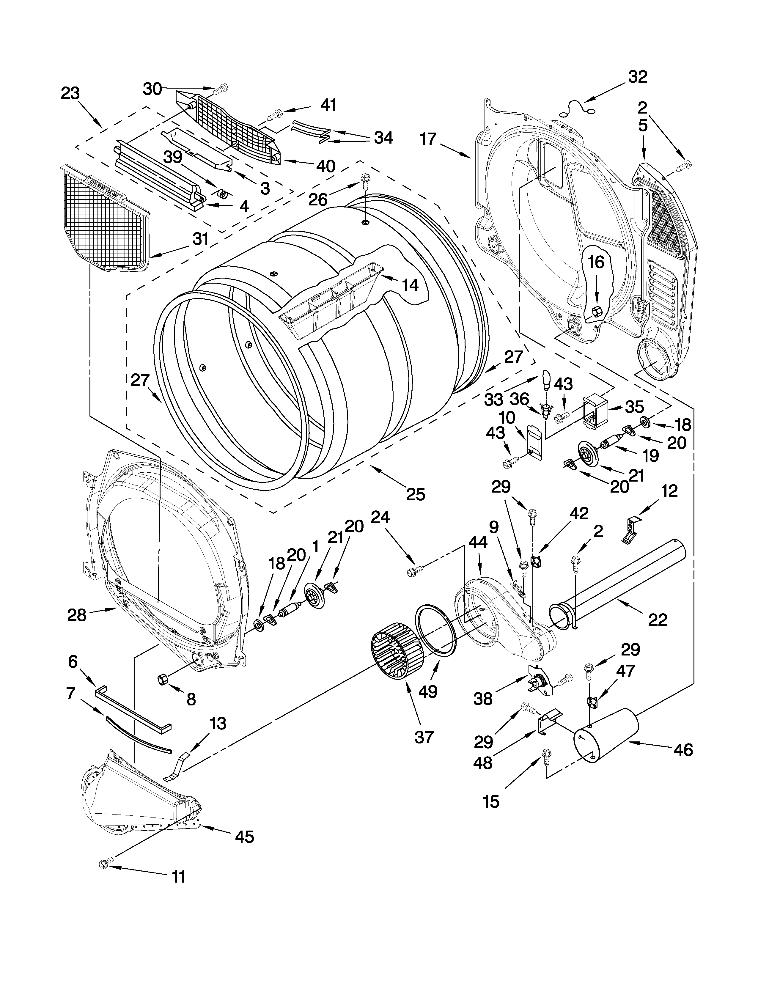 Inglis IGD7300WW0 bulkhead parts diagram