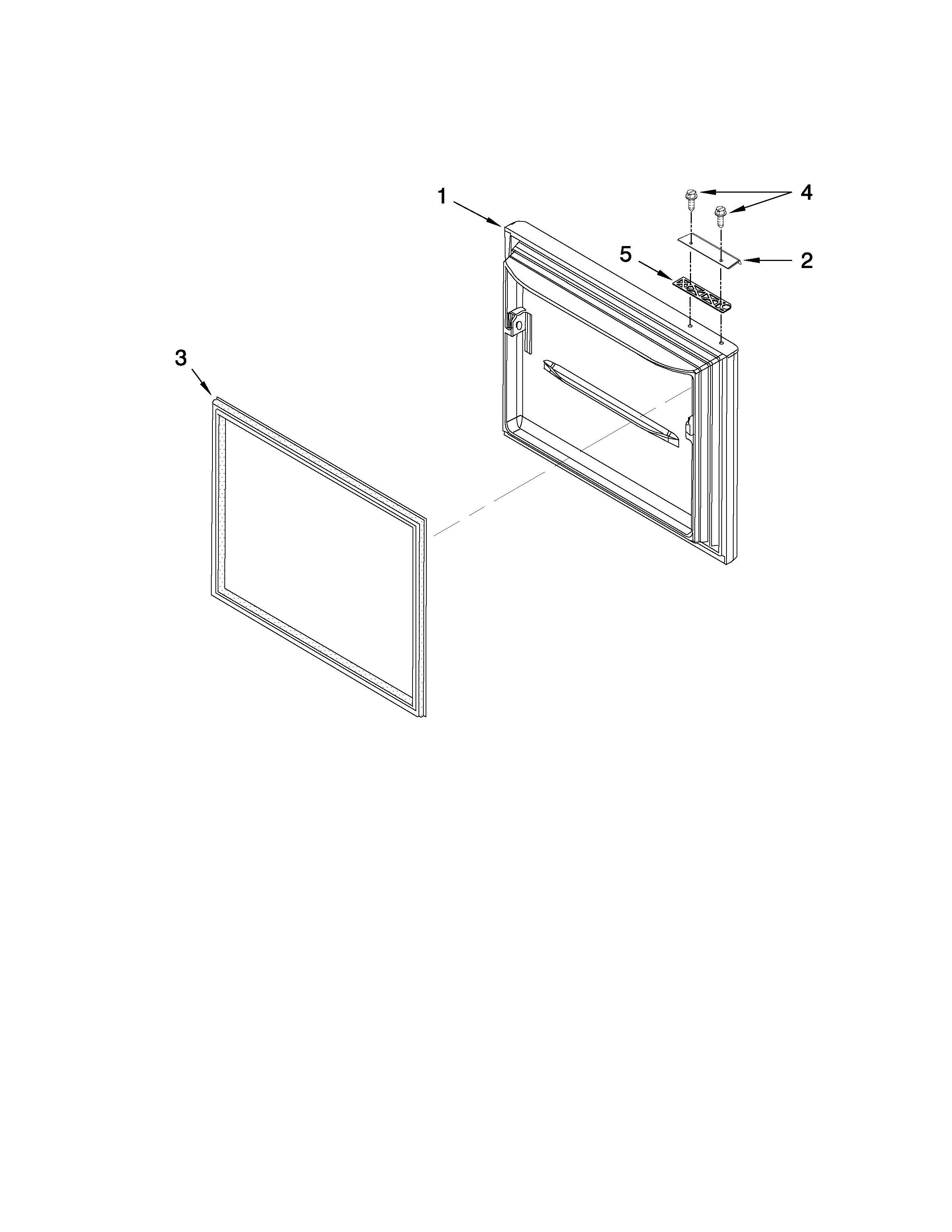 Maytag MBB1953WEB1 freezer door parts diagram