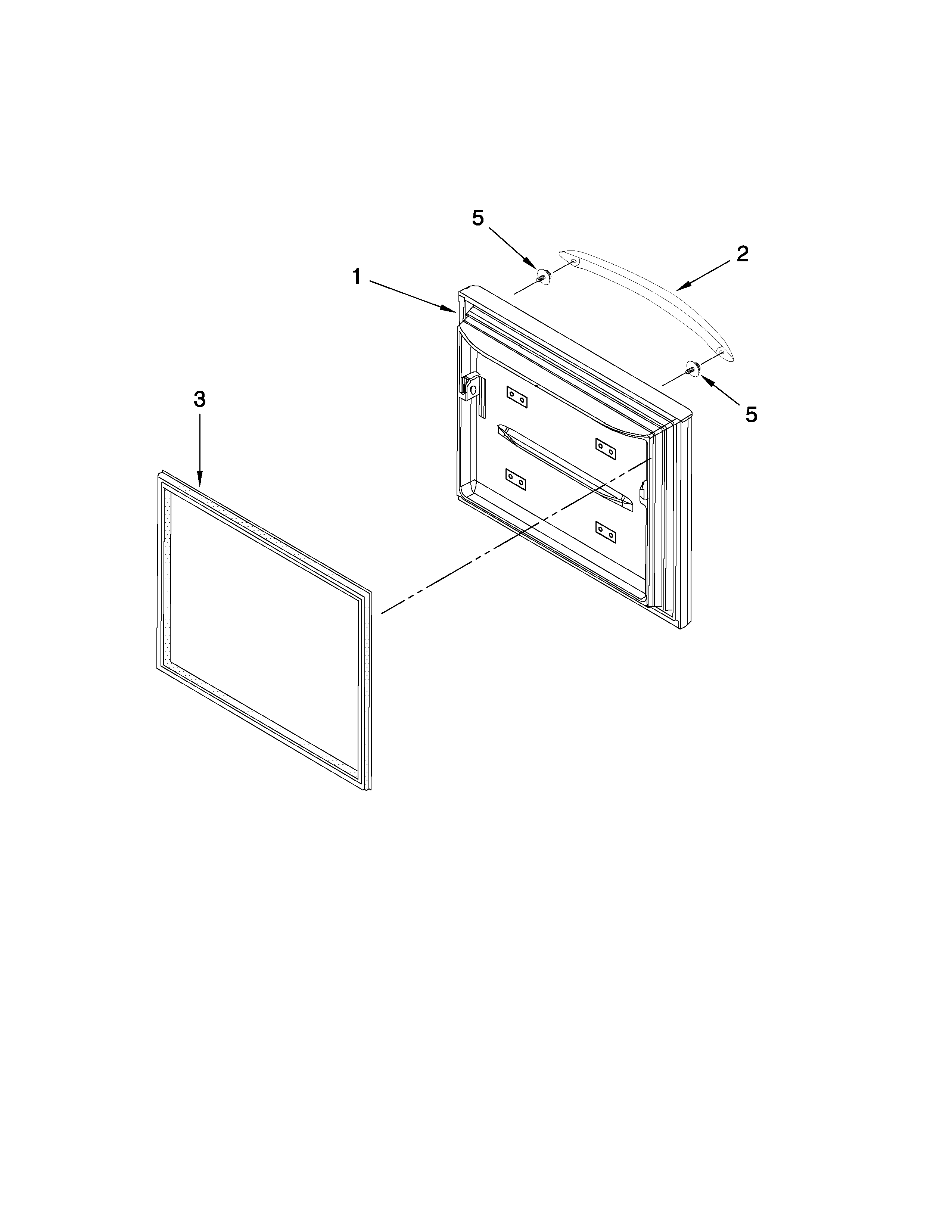 Maytag MFC2061HEB4 freezer door parts diagram