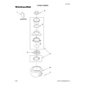 KitchenAid KCDB250G3 upper housing and flange parts diagram