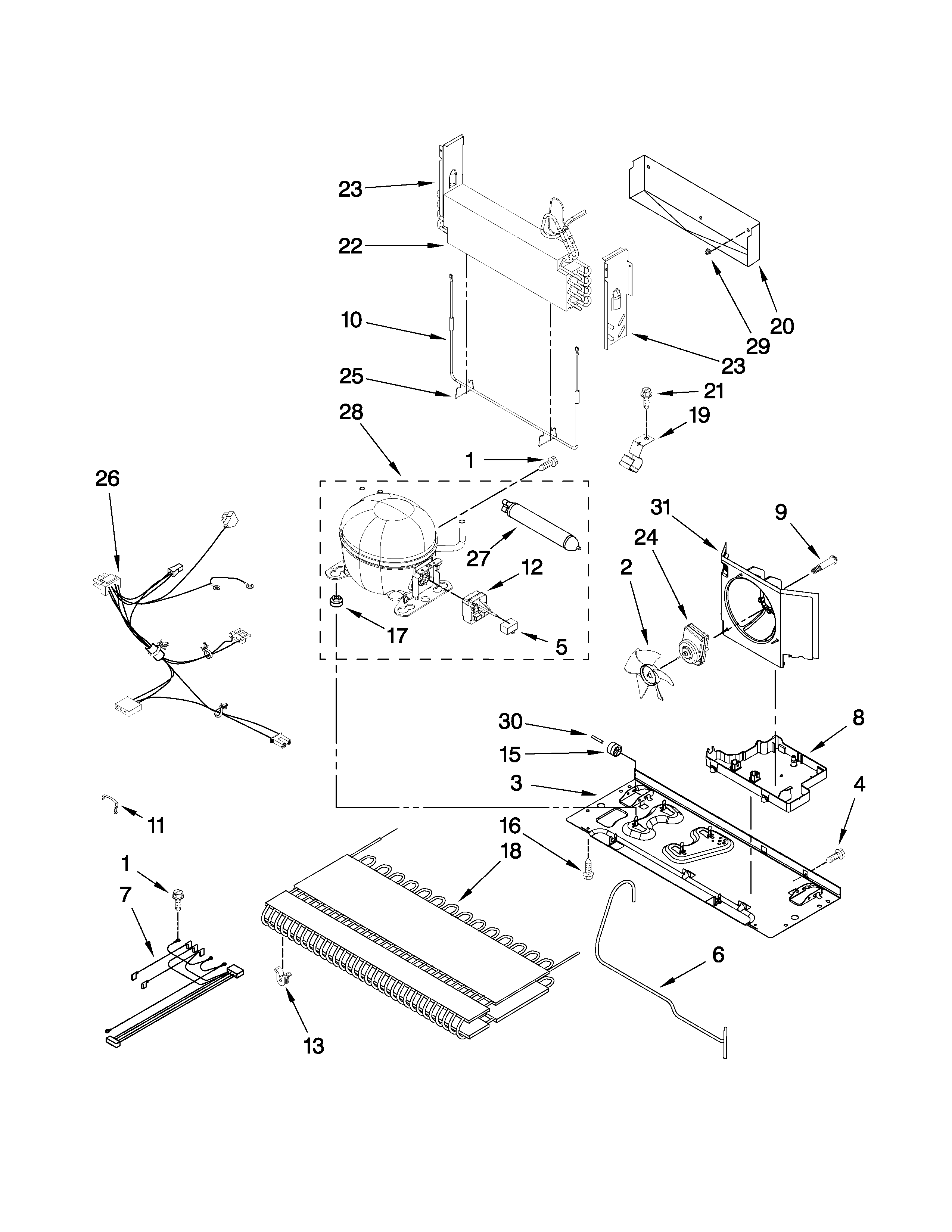 Amana GB2026REKS5 unit parts diagram
