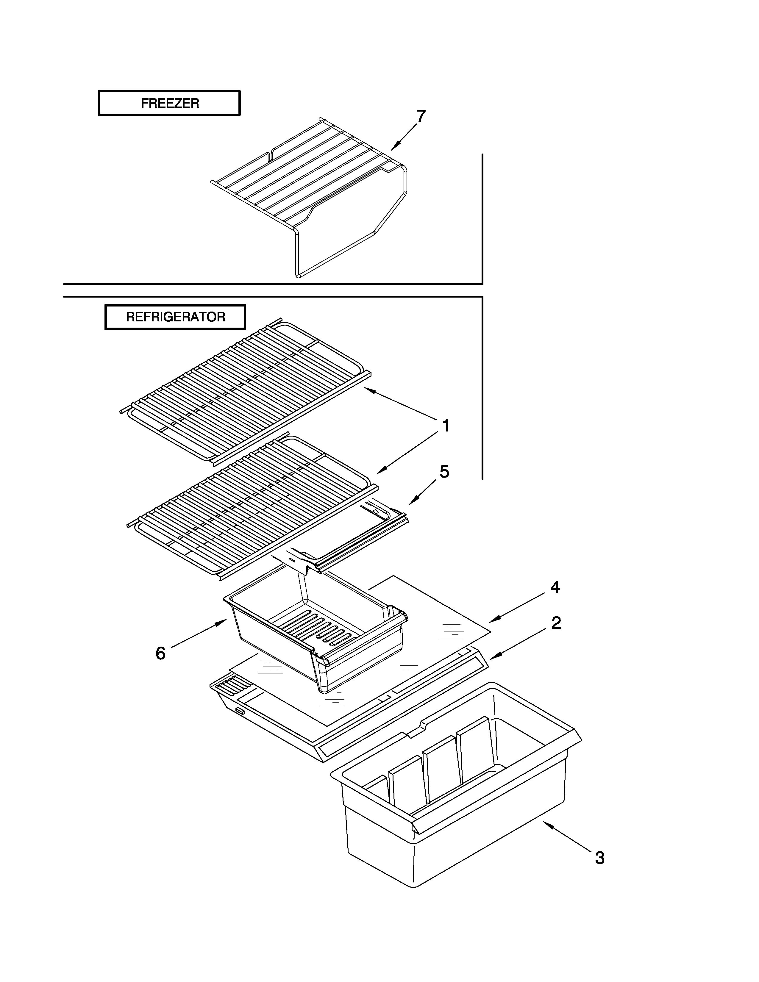 Ikea IT8WSKXWW01 shelf parts diagram
