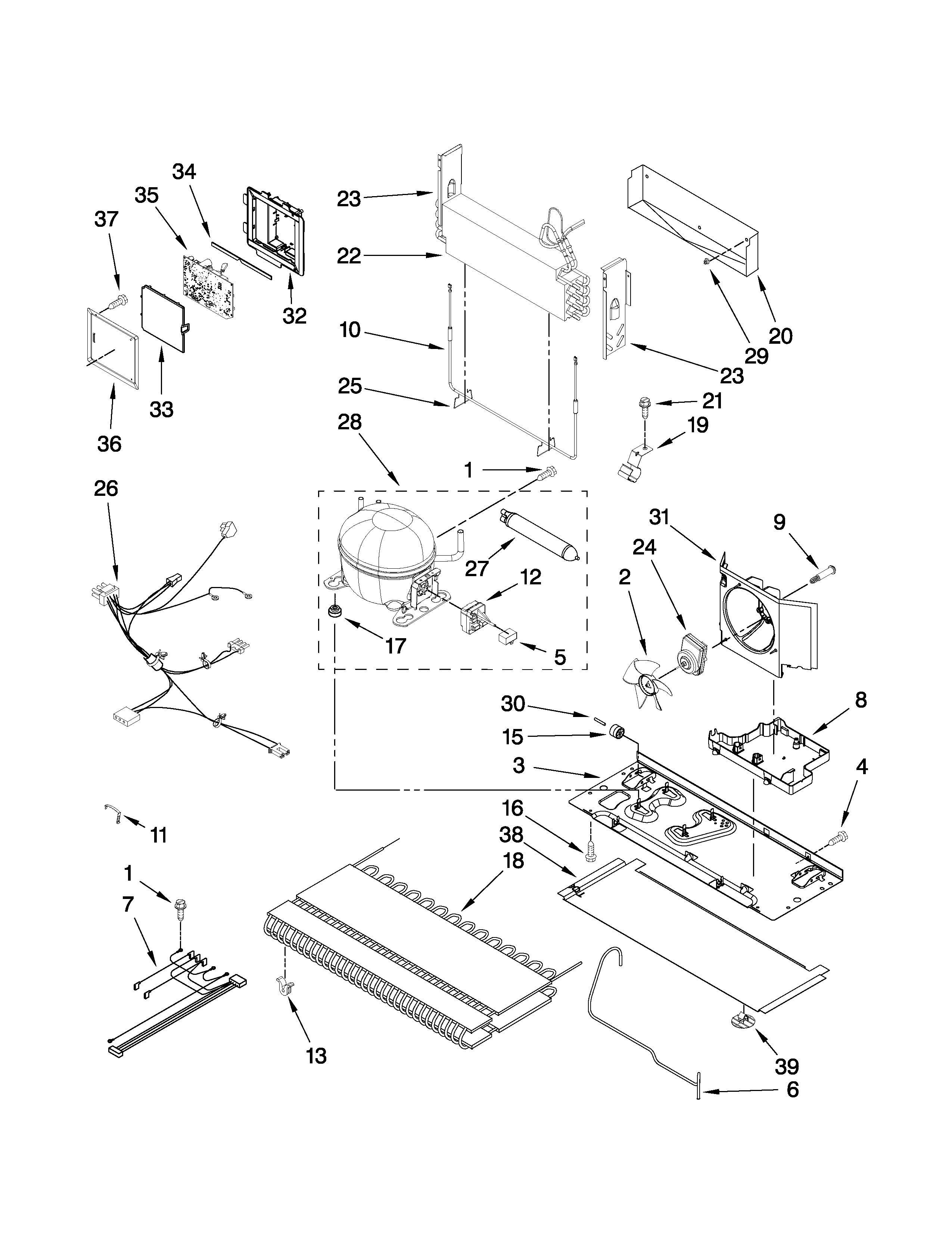 KitchenAid KBLS20EVMS3 unit parts diagram