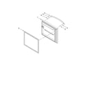 KitchenAid KBRS20EVWH2 freezer door parts diagram