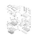 KitchenAid KBRS20EVWH2 shelf parts diagram
