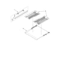 KitchenAid KUDE70FVSS2 third level rack and track parts diagram