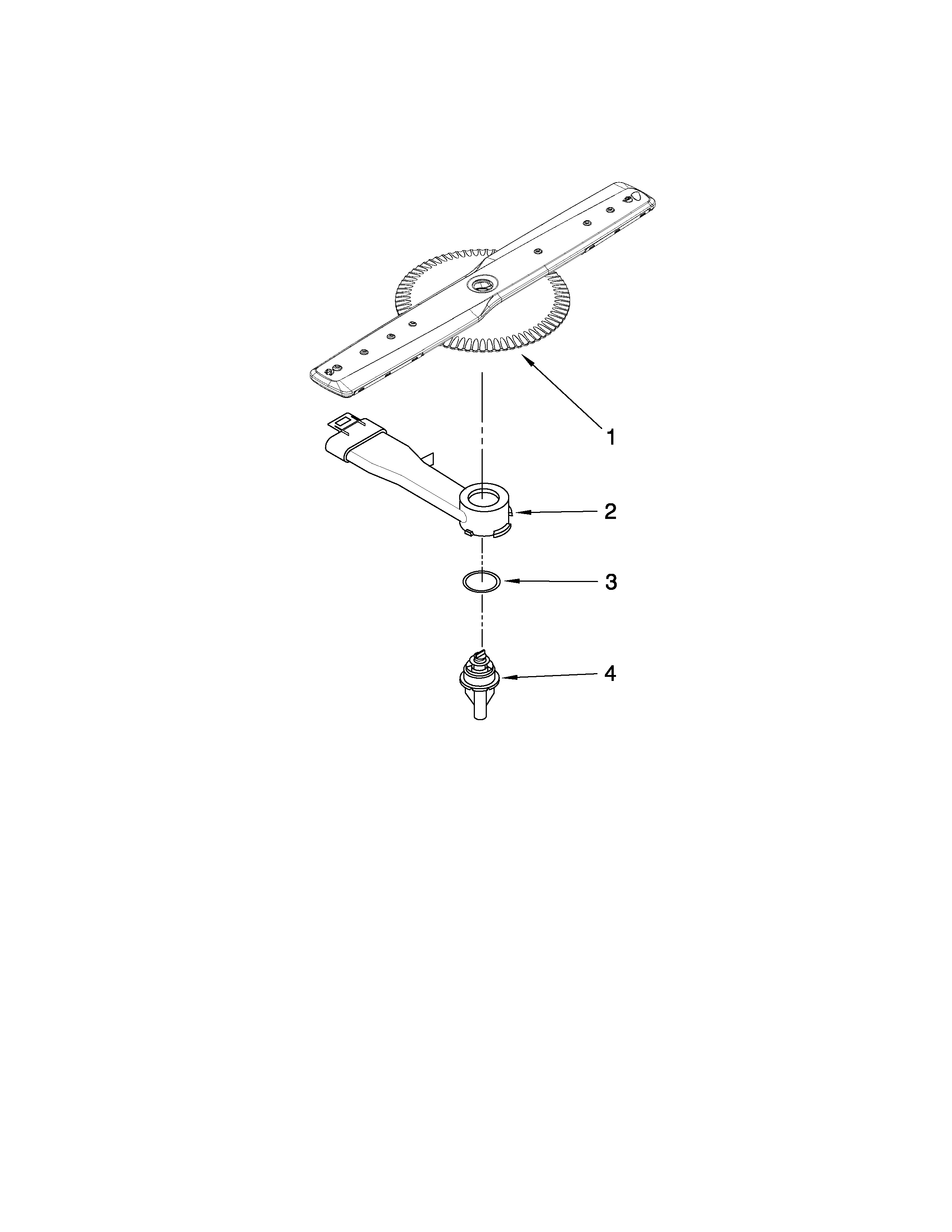 Amana ADB1600AWD0 lower washarm parts diagram
