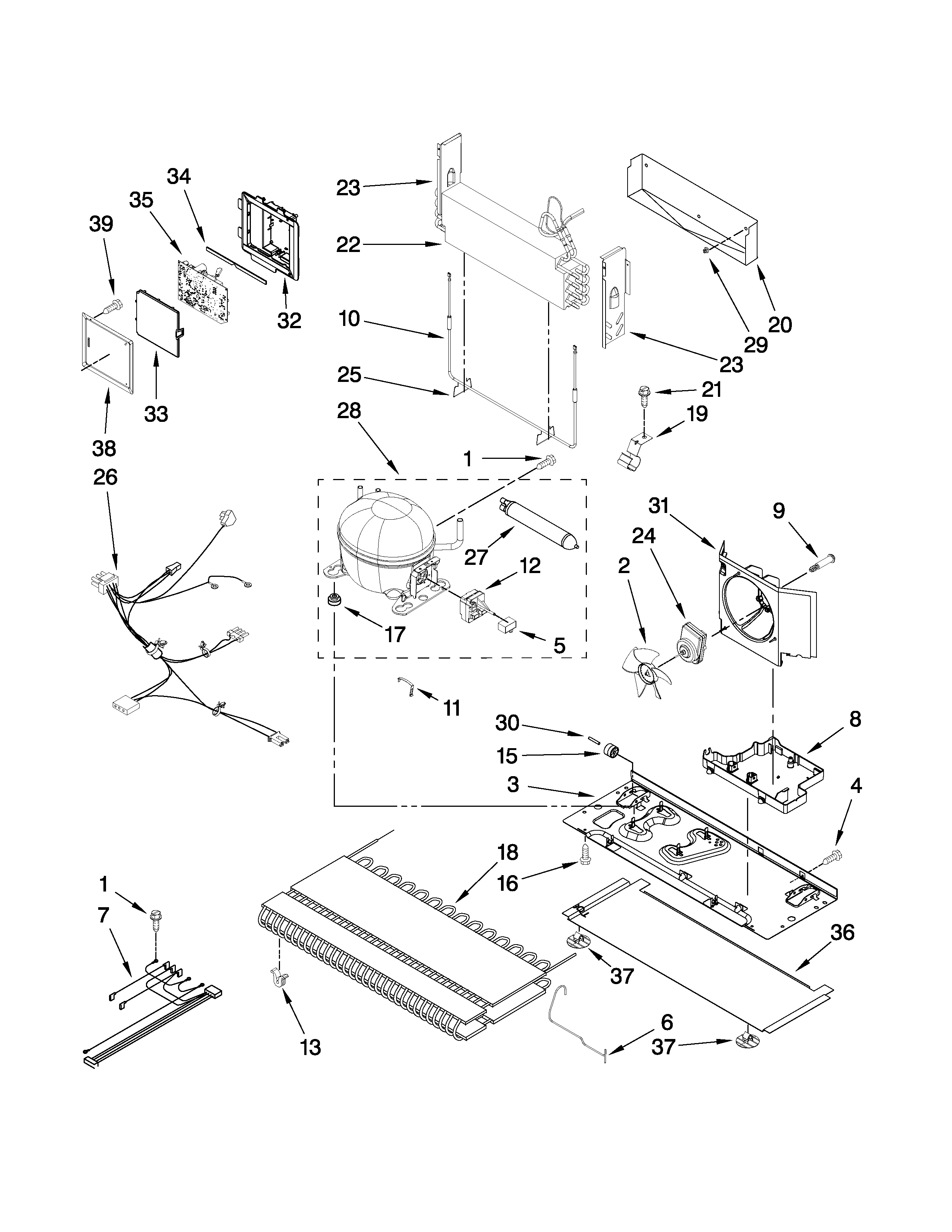 Maytag MFC2061HEB5 unit parts diagram