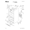 Amana AFD2535FES5 cabinet parts diagram