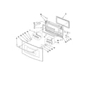 Jenn-Air JMW8530DAW29 microwave door parts diagram