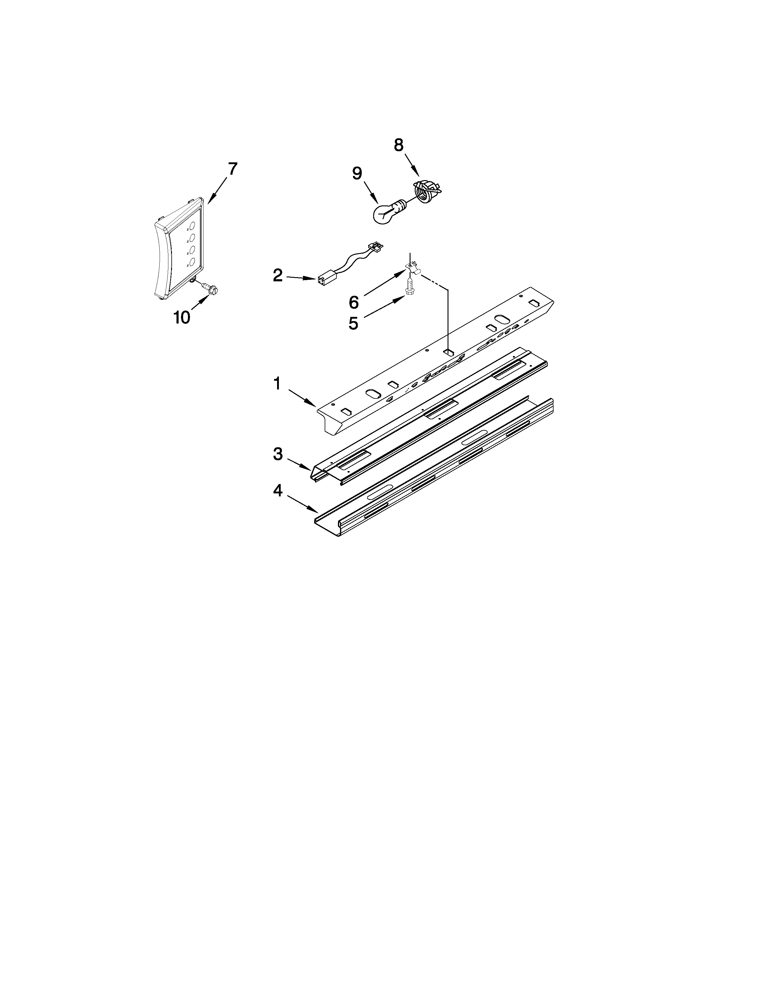 KitchenAid KSSS36FTX03 control panel parts diagram