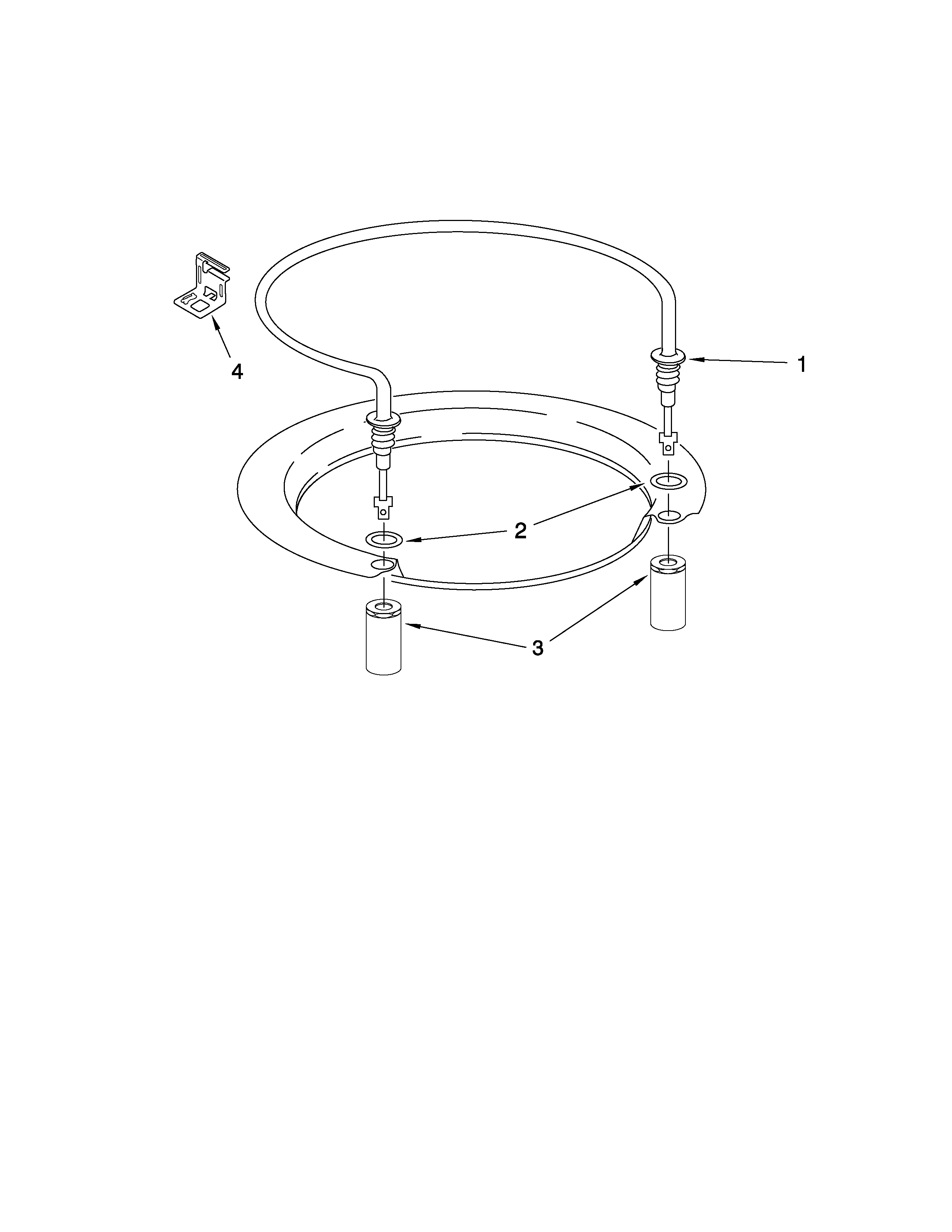 Whirlpool 7GU2300XTVS1 heater parts diagram