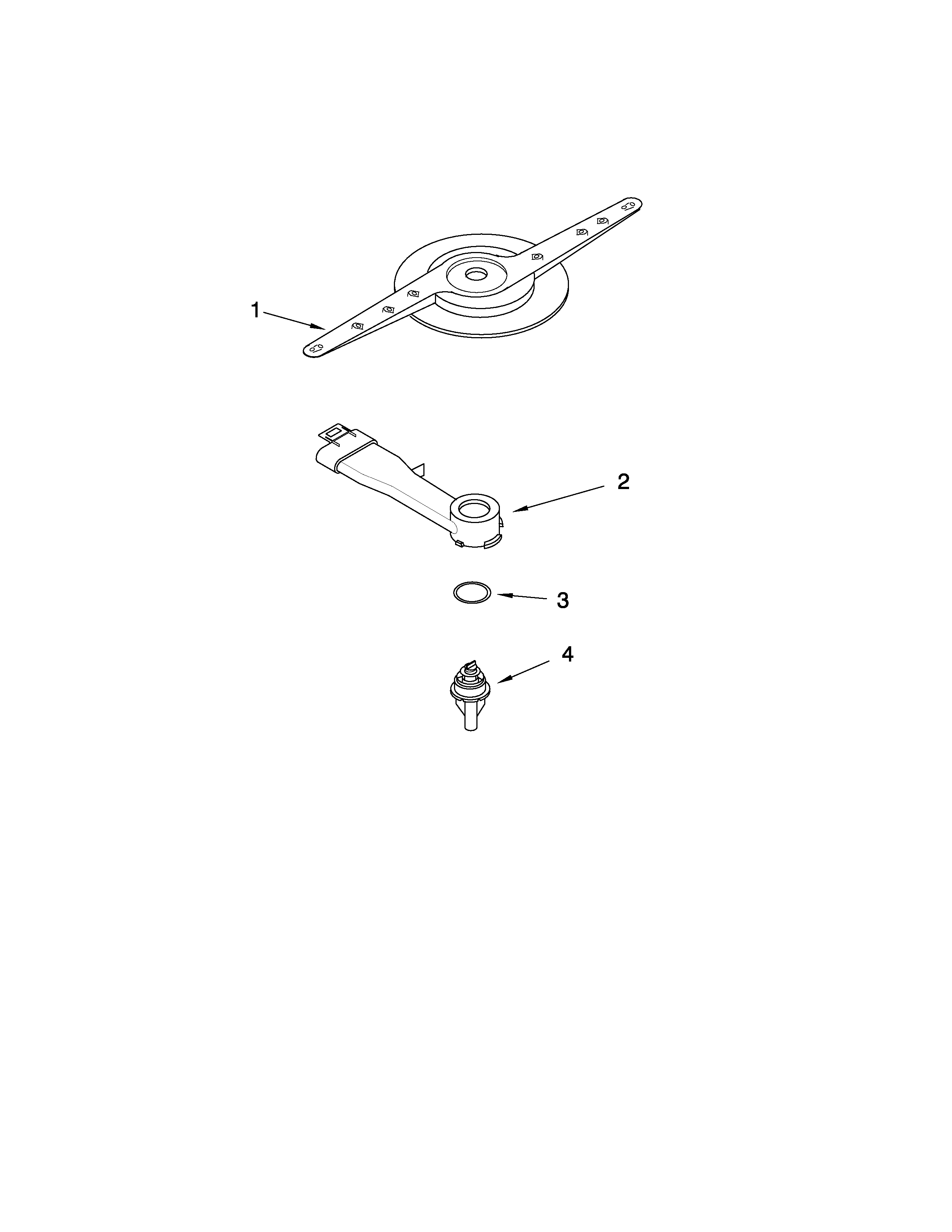 Estate TUD8700WS1 lower washarm parts diagram