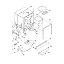 Whirlpool DU810SWPT4 tub assembly parts diagram