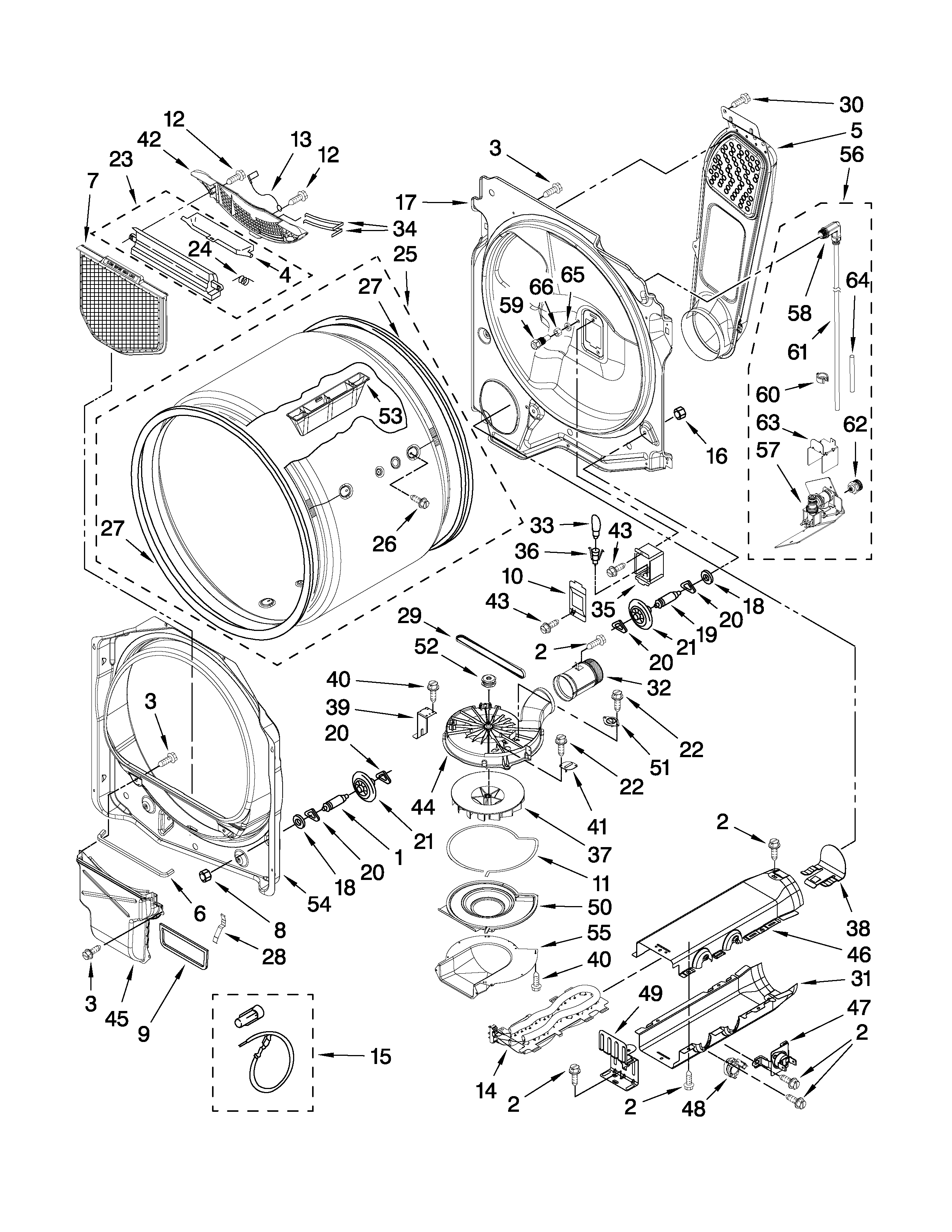 Maytag MEDB850WB0 bulkhead parts diagram