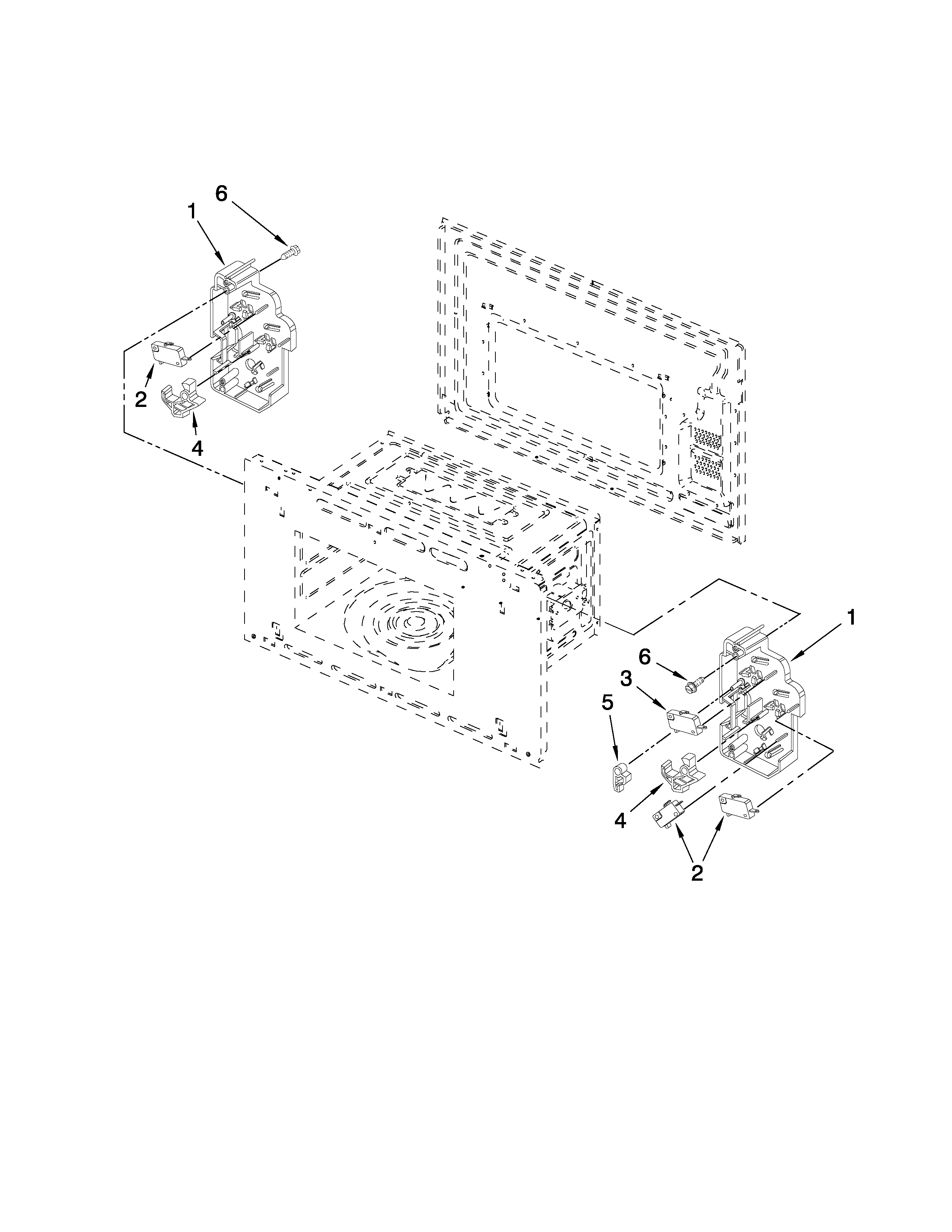 Jenn-Air JMW9530DAW30 latch board parts diagram