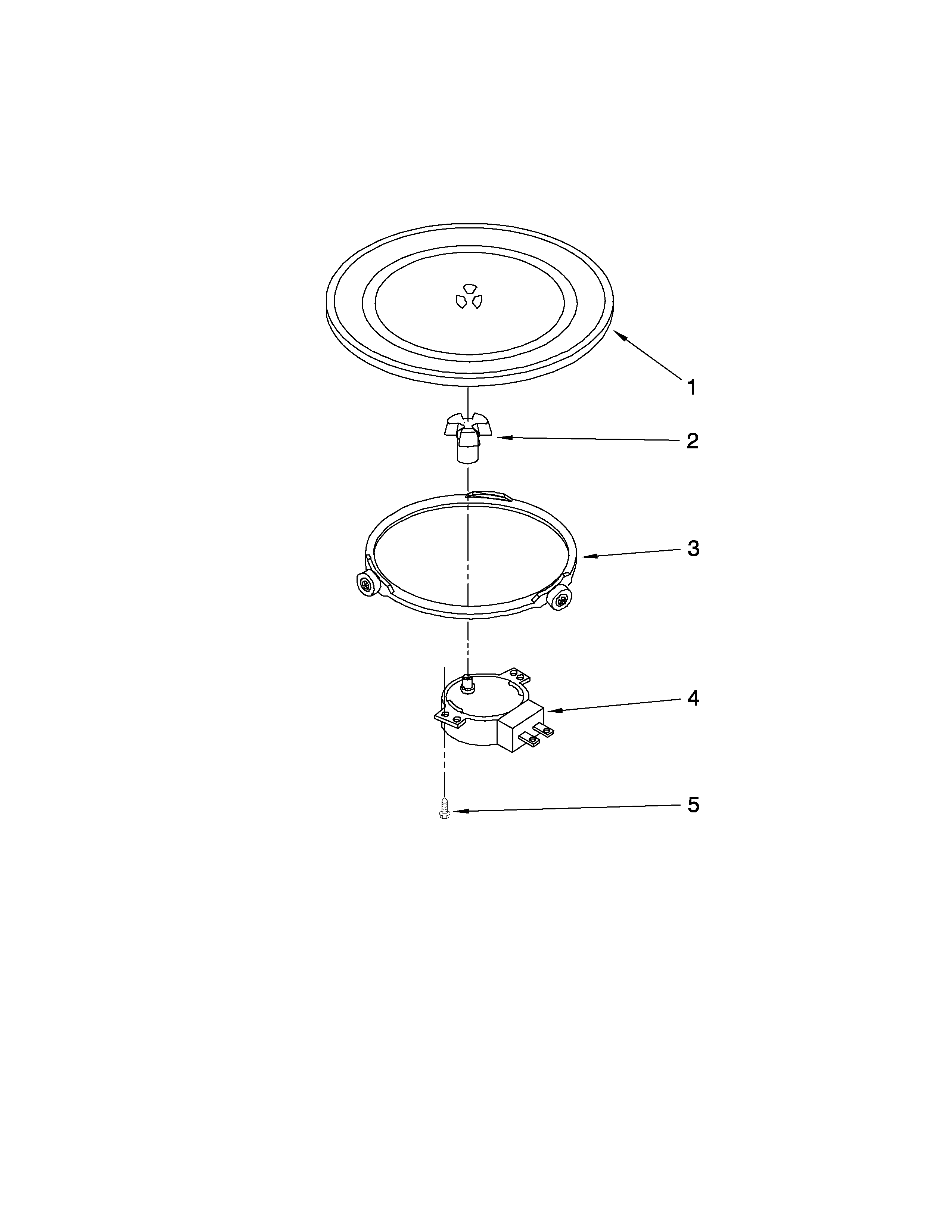 Jenn-Air JMW9530DAW30 turntable parts diagram
