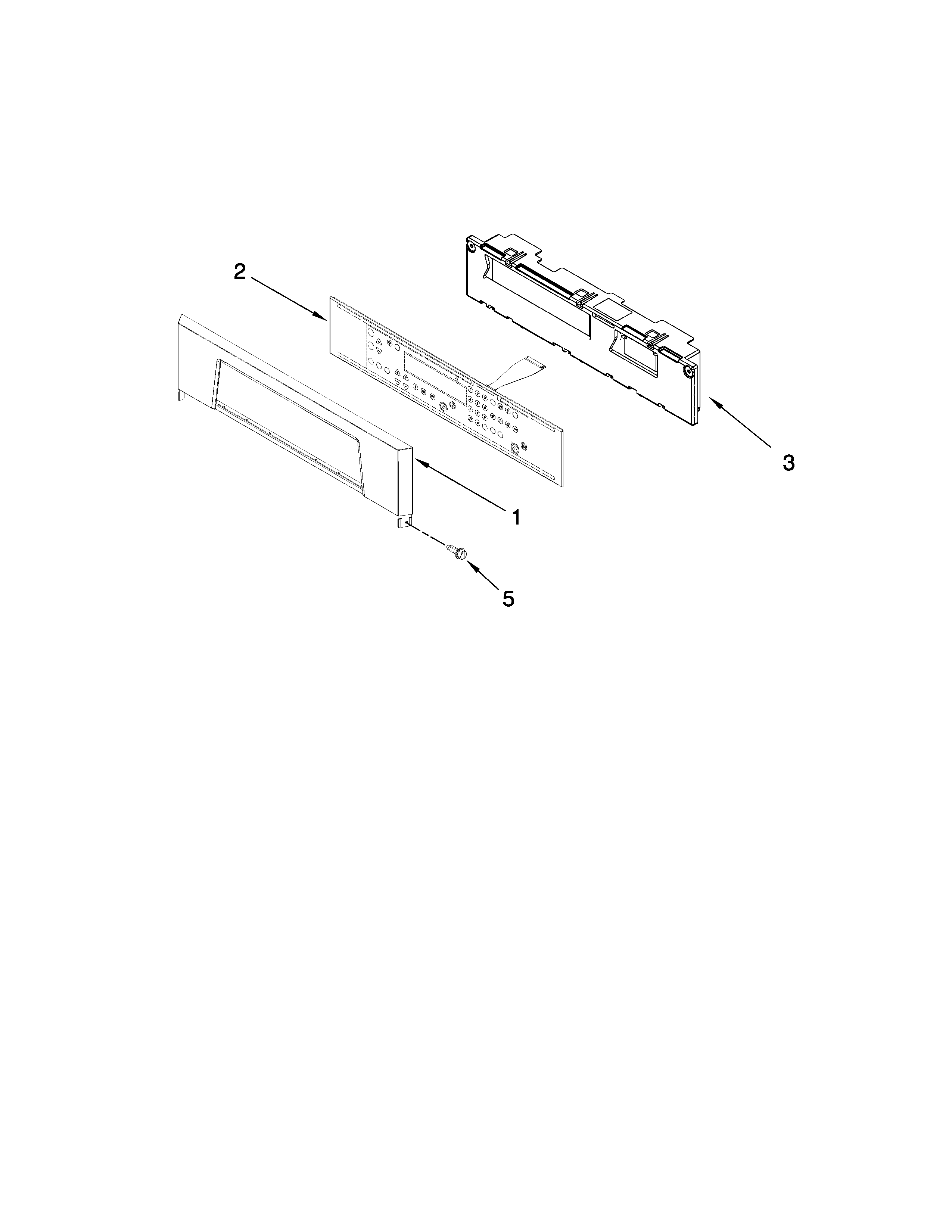 Maytag MEW7530WDB01 control panel parts diagram