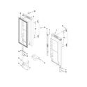 Whirlpool GX5FHDXVQ02 refrigerator door parts diagram