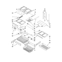 Whirlpool GX5FHDXVQ02 shelf parts diagram