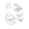 Whirlpool G2IXEFMWS02 shelf parts diagram