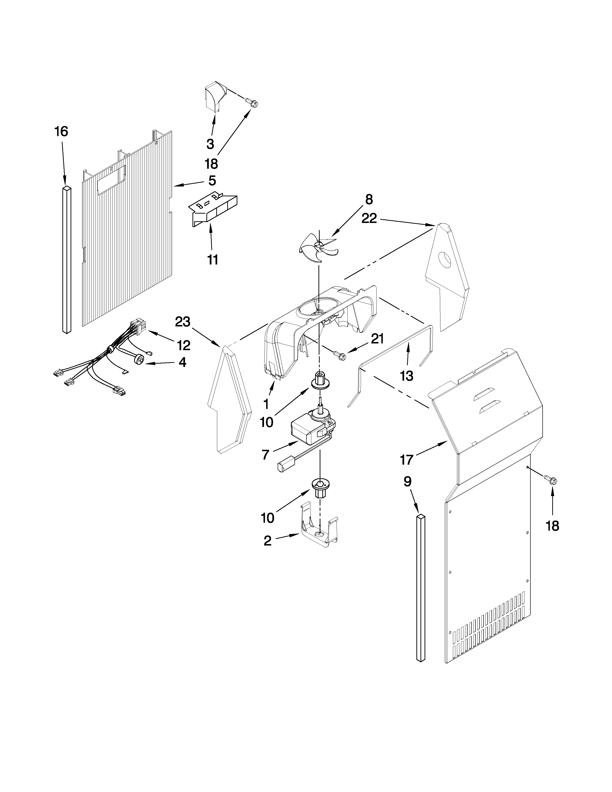 Maytag MSD2574VEW00 air flow parts diagram