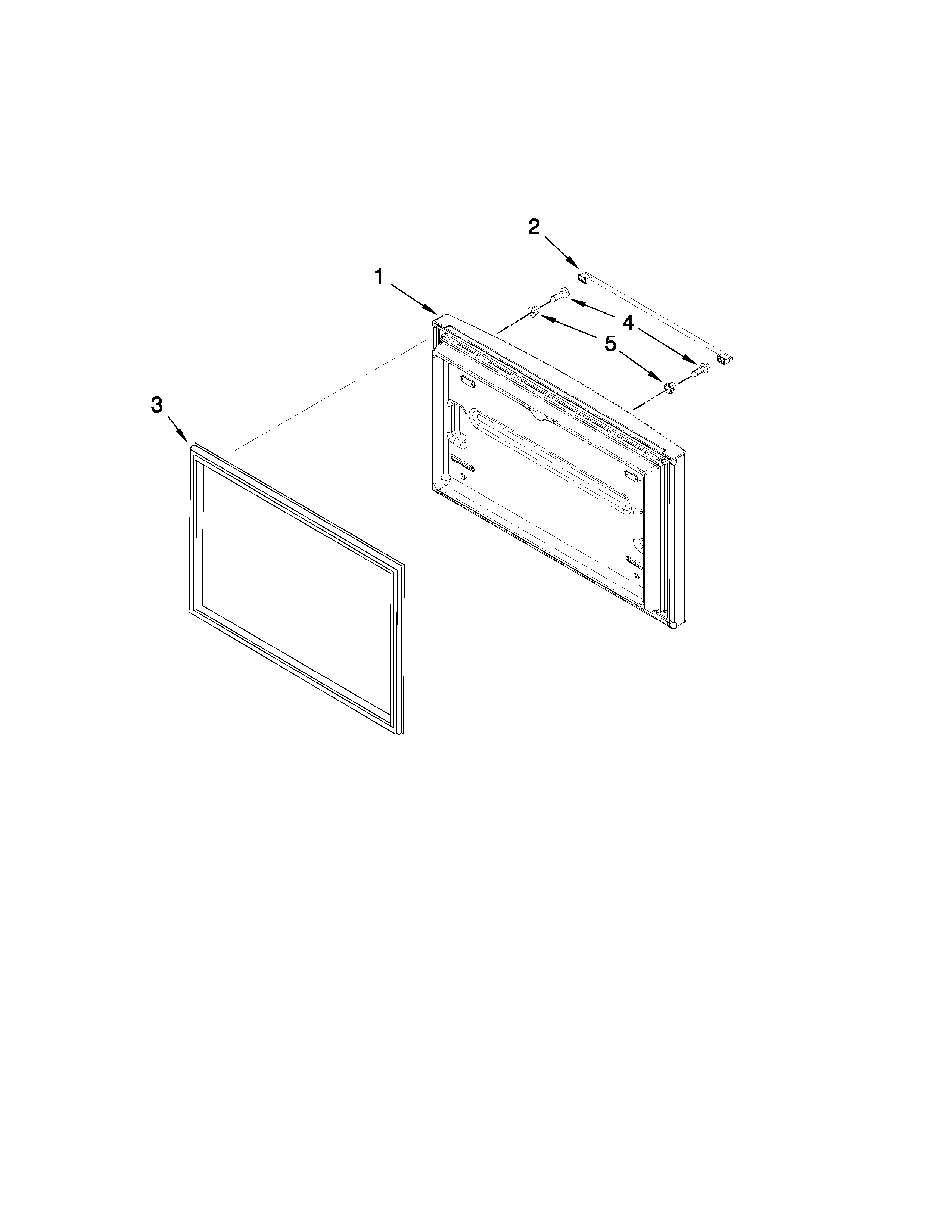 Ikea IX5HHEXWS03 freezer door parts diagram