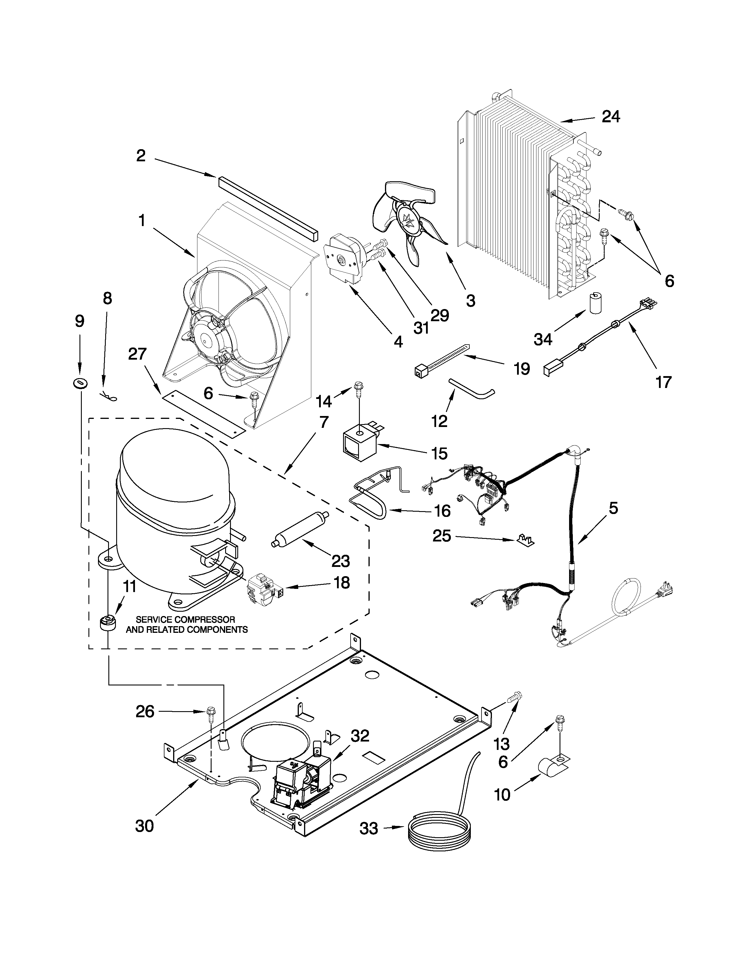 KitchenAid KUIS18PNTB3 unit parts diagram