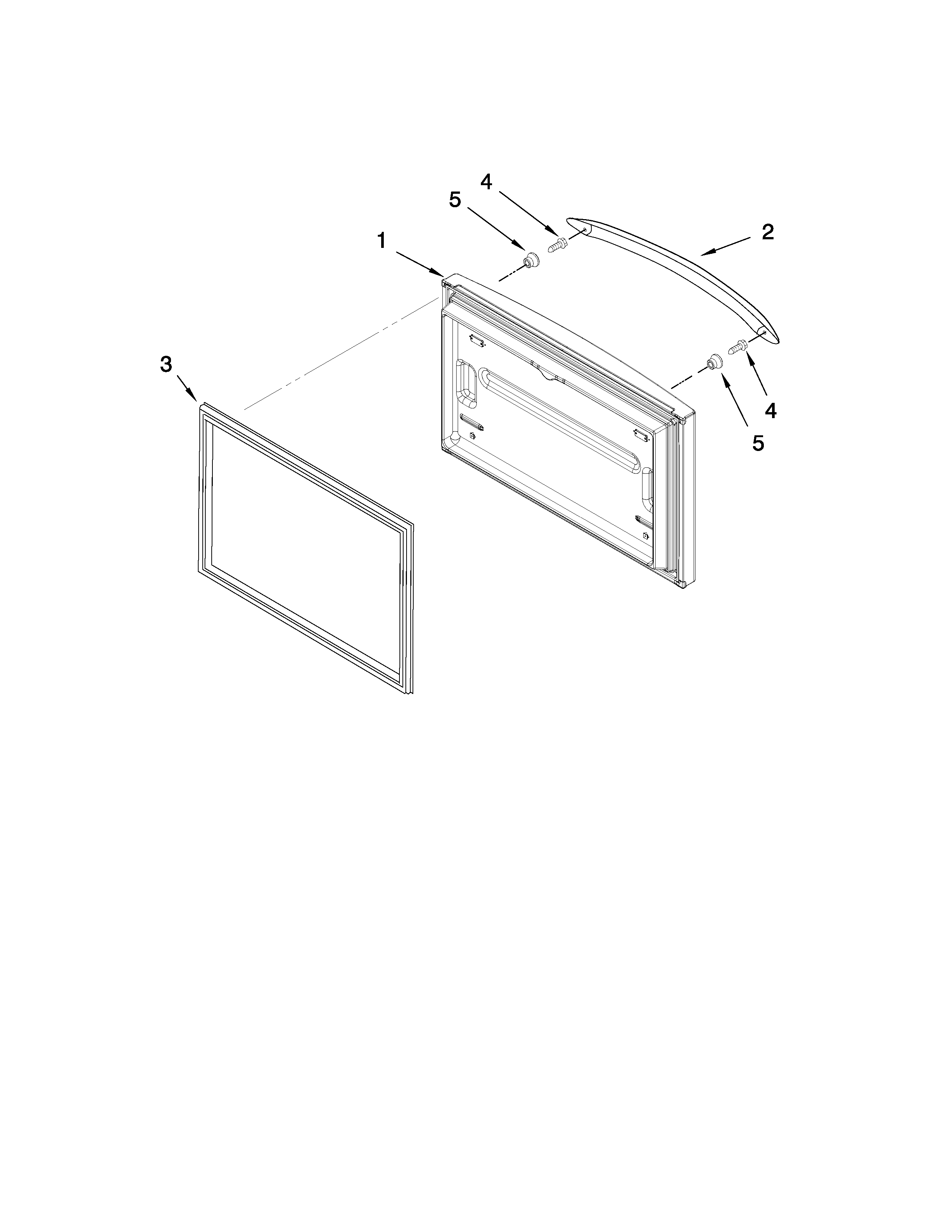 Maytag MFD2562VEA2 freezer door parts diagram