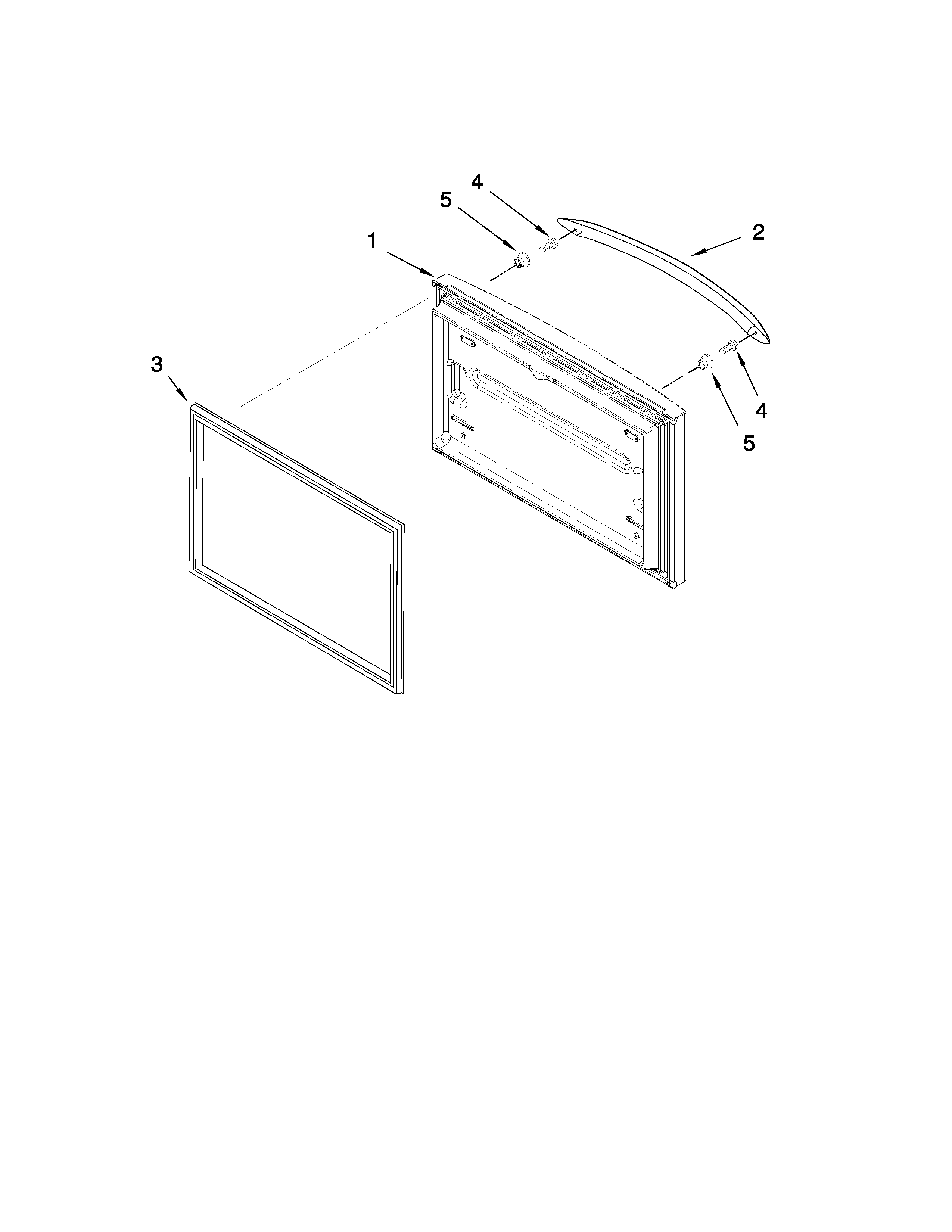 Maytag MFF2558VEQ2 freezer door parts diagram