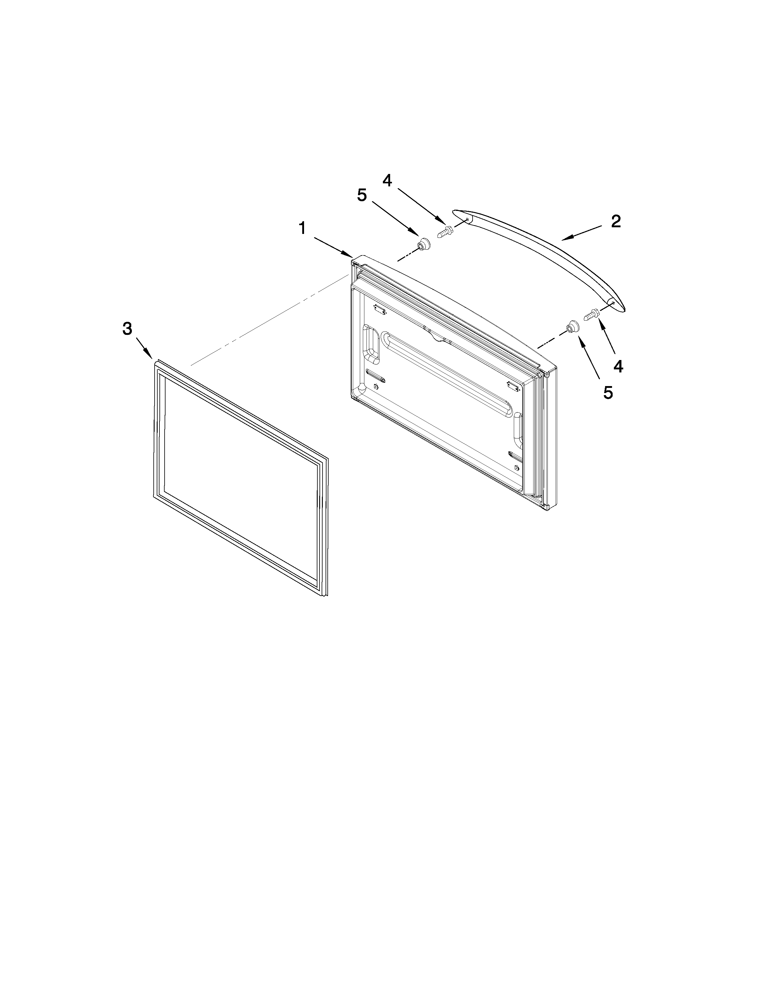 Maytag MFF2558VEB3 freezer door parts diagram