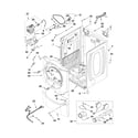 Whirlpool WGD9450WL2 cabinet parts diagram