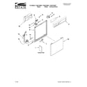 Estate TUD6710WQ1 frame and console parts diagram
