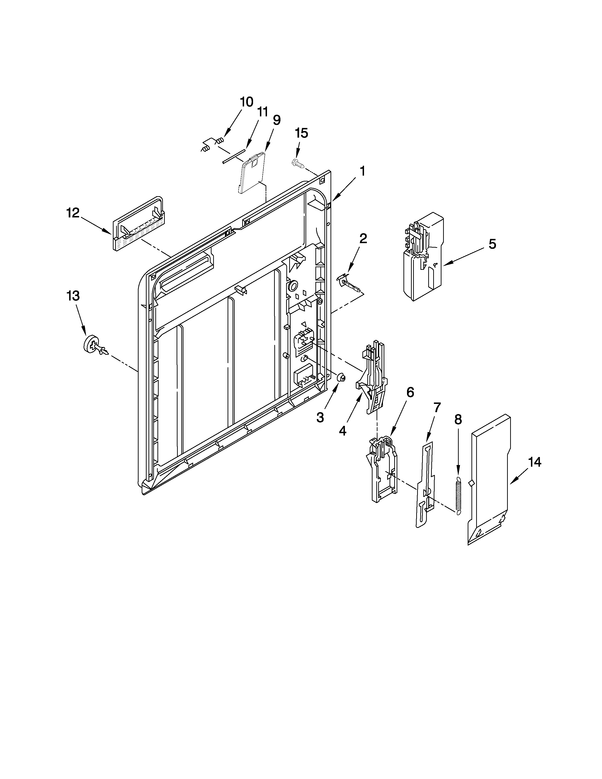 Ikea IUD4000WQ1 inner door parts diagram