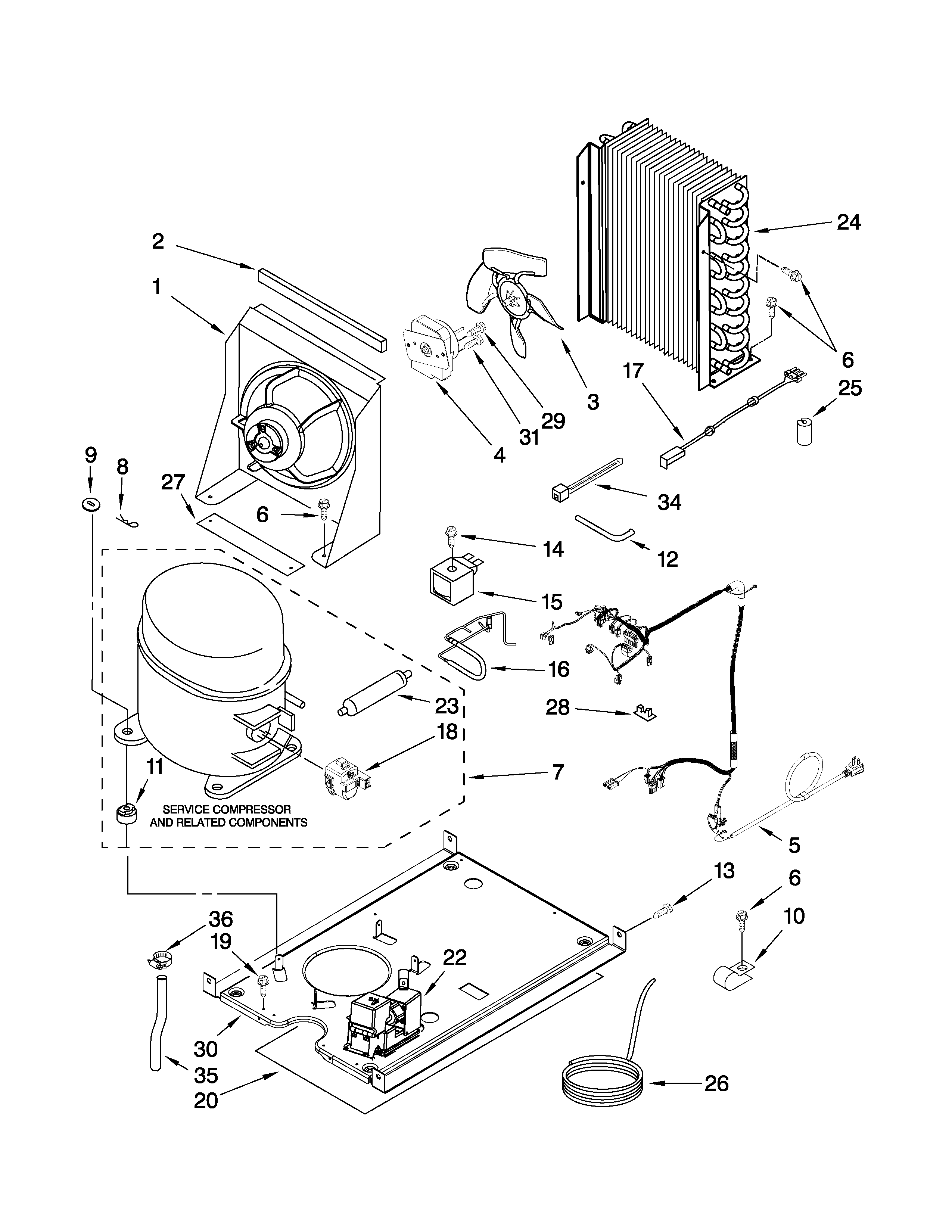 KitchenAid KUIC15PLTS3 unit parts diagram