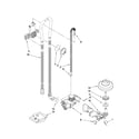 Ikea IUD9750WS2 fill, drain and overfill parts diagram