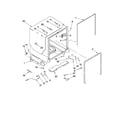Ikea IUD9750WS2 tub and frame parts diagram