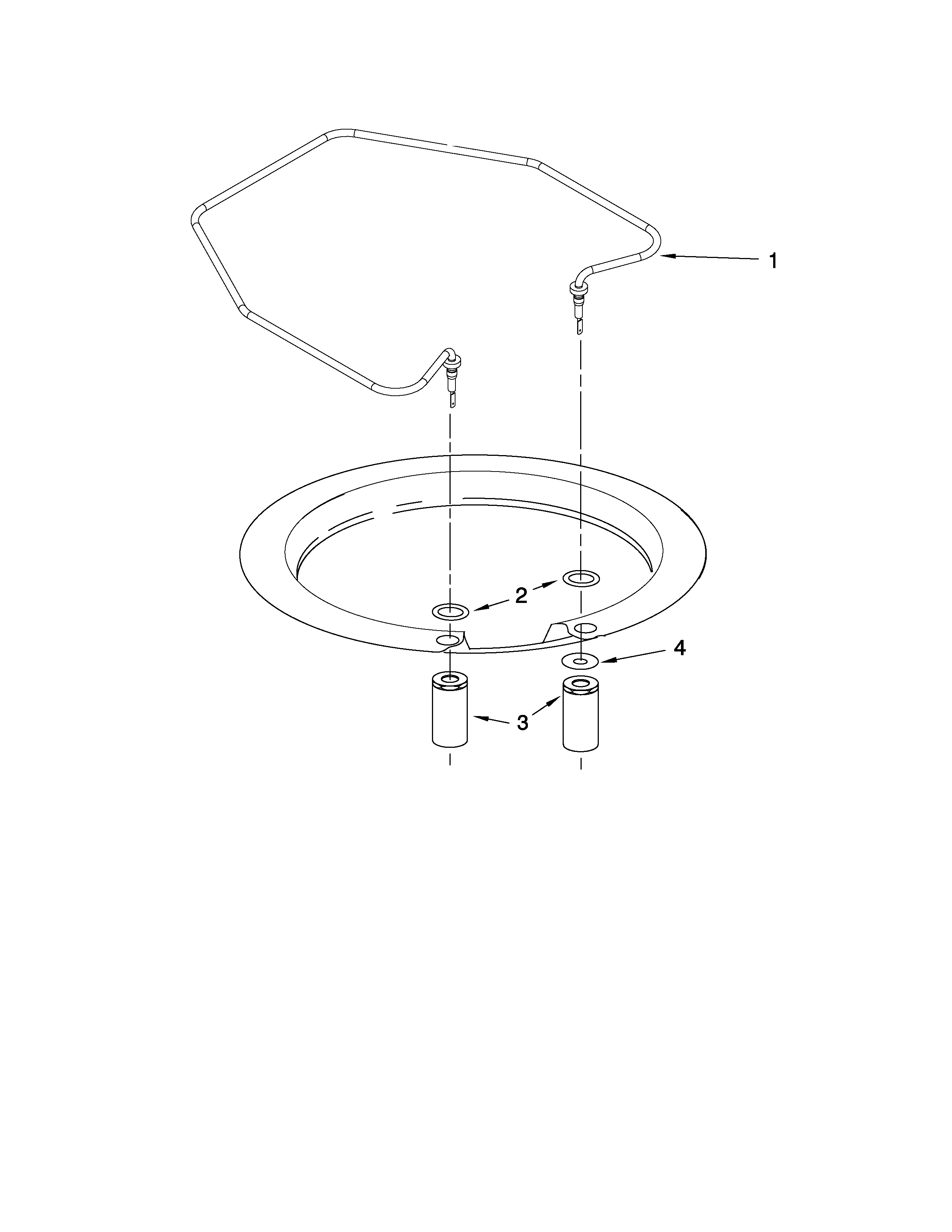 Ikea IUD9750WS2 heater parts diagram
