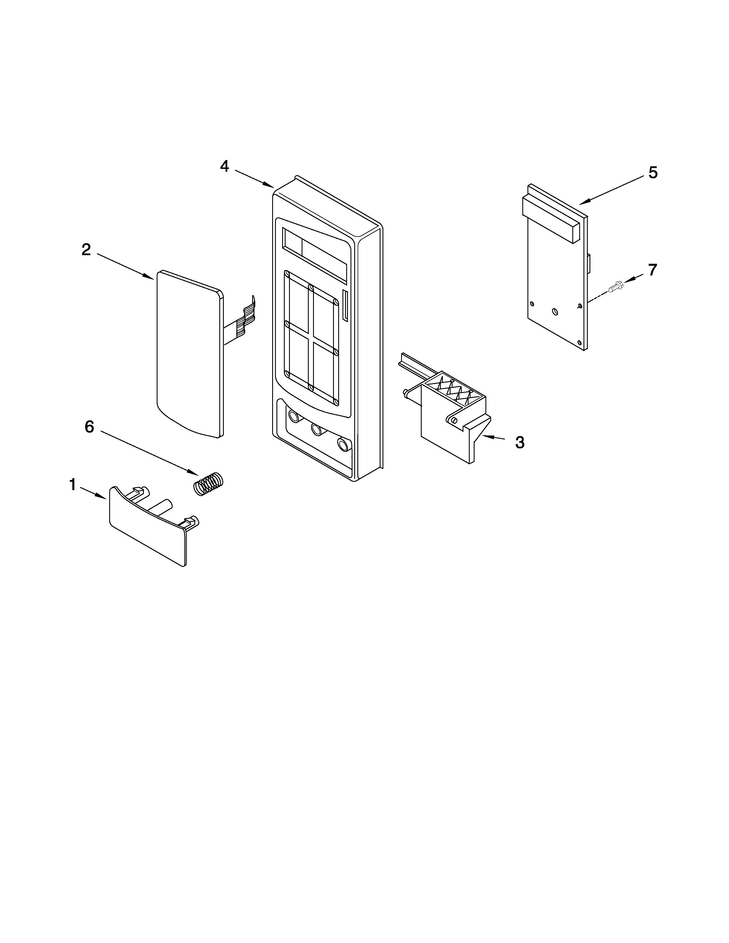 Whirlpool MT4155SPT4 control panel parts diagram