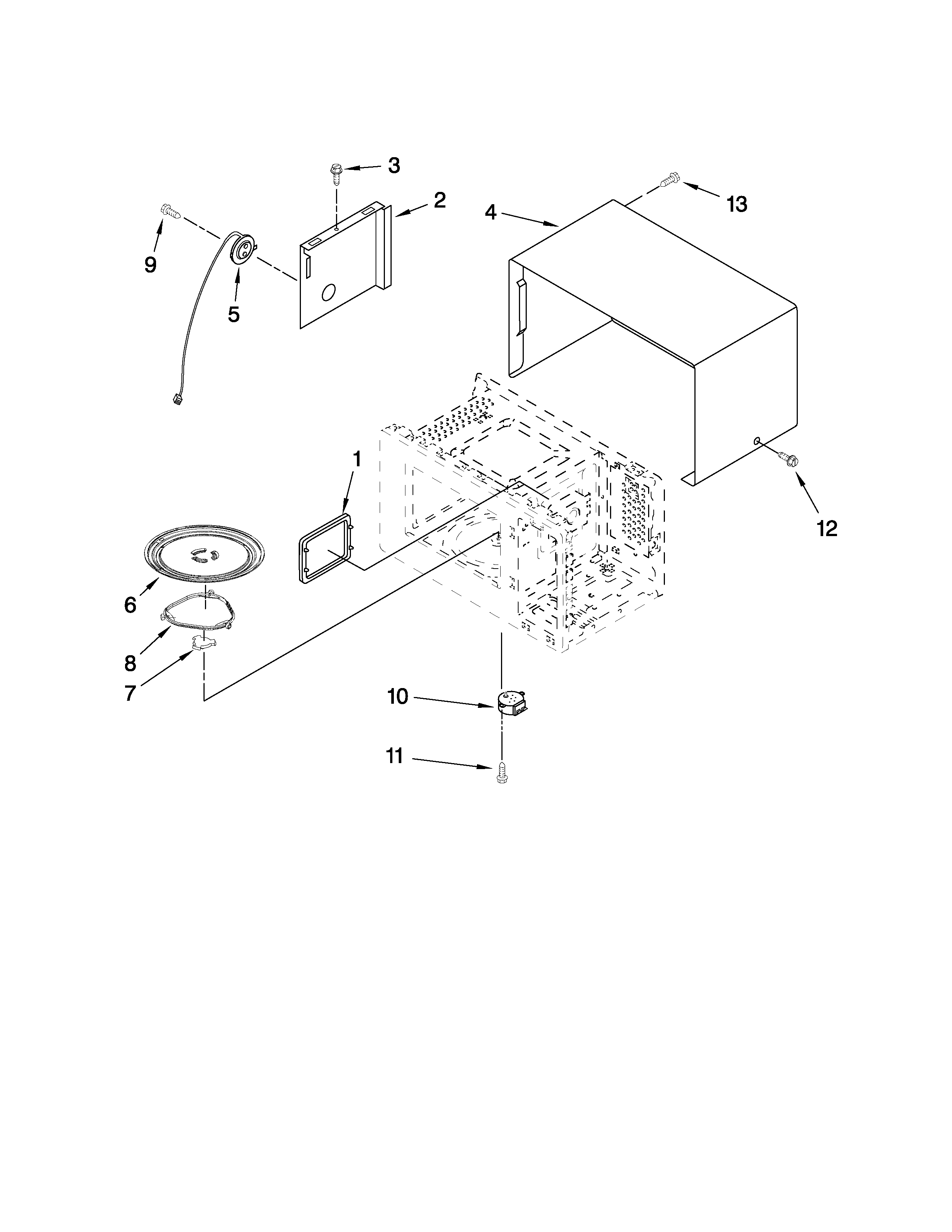 Whirlpool MT4155SPT4 oven cavity parts diagram