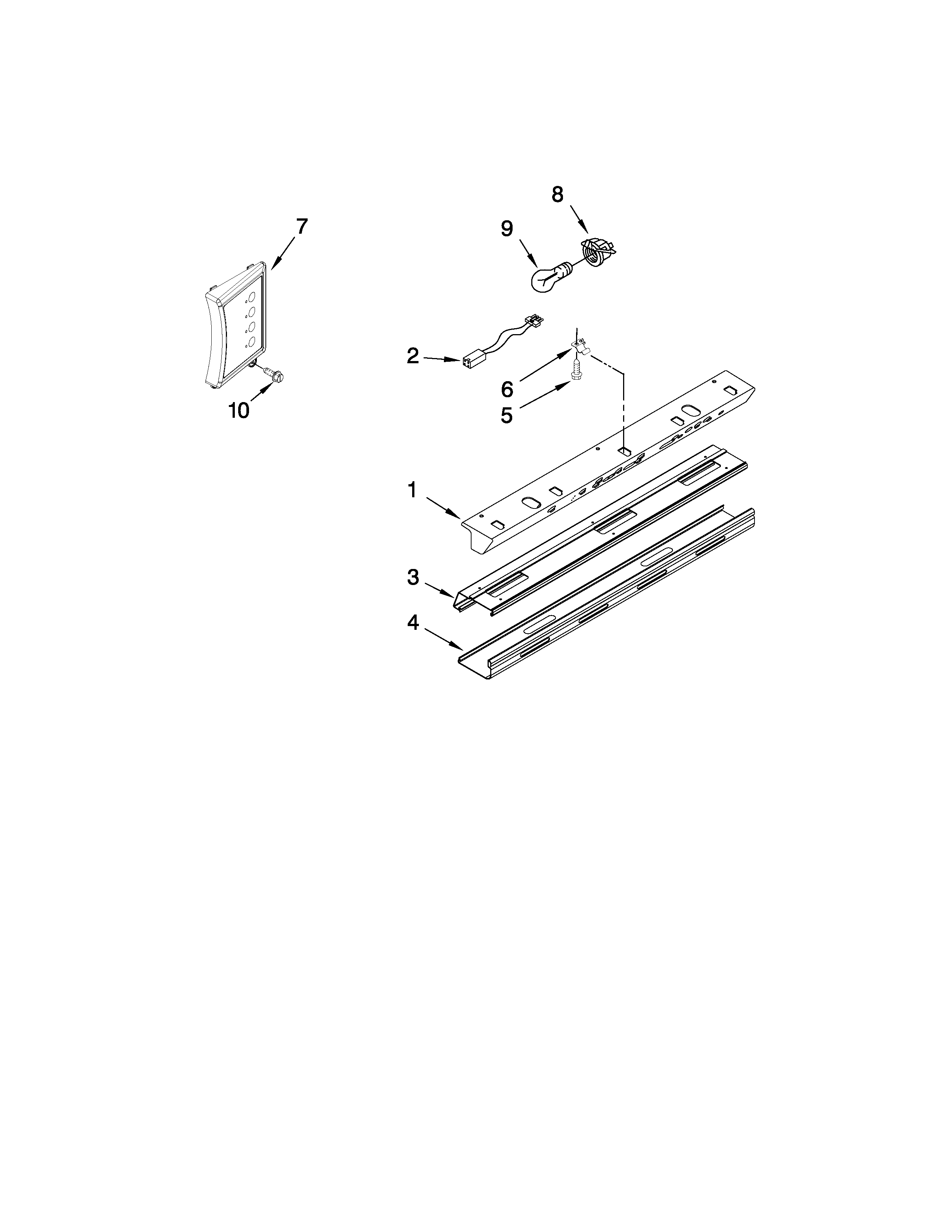 KitchenAid KSSC42FTS04 control panel parts diagram