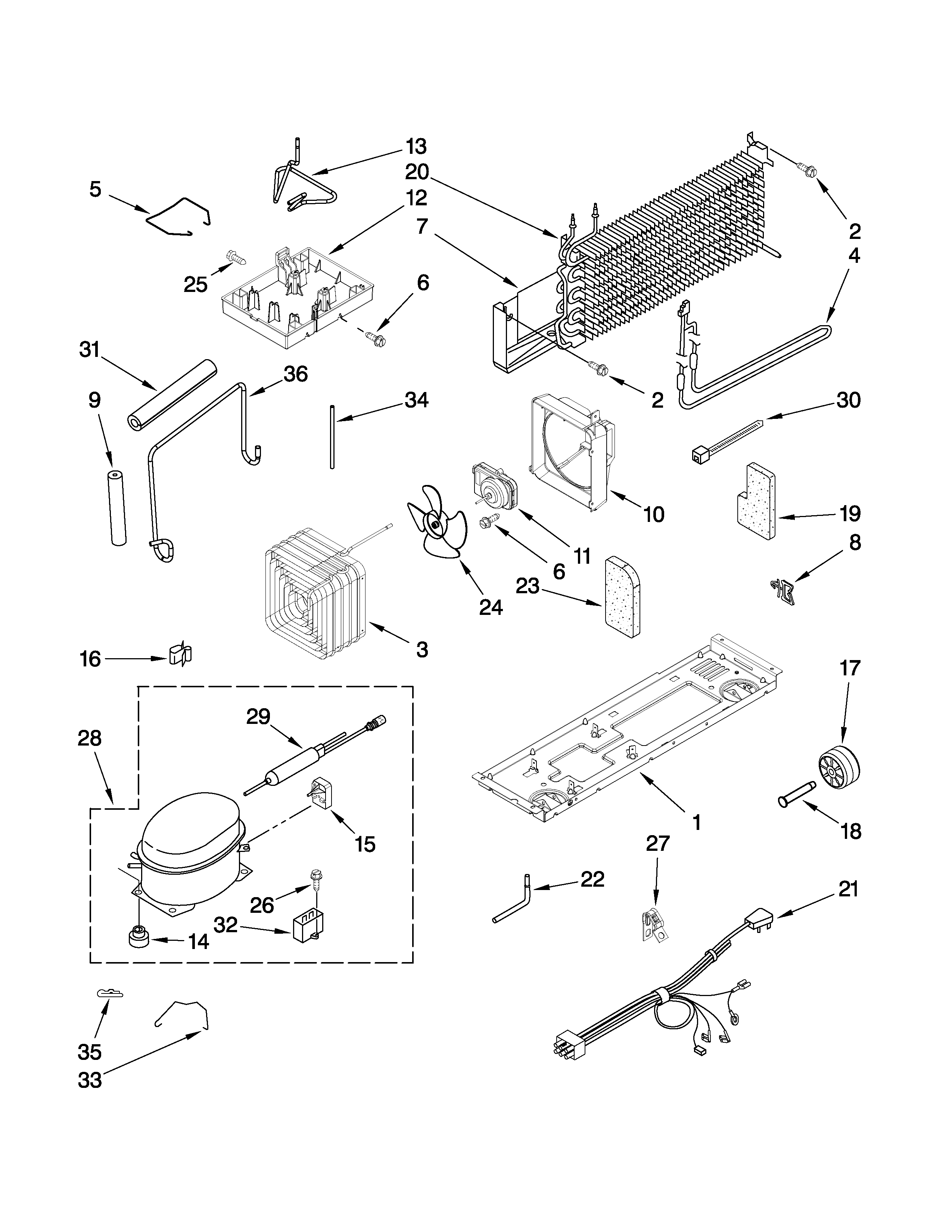 Inglis I8RXCGFXQ00 unit parts diagram